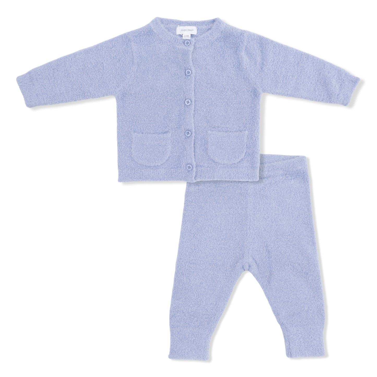 Chenille  - Blush Button Down Cardigan 4 Piece Set