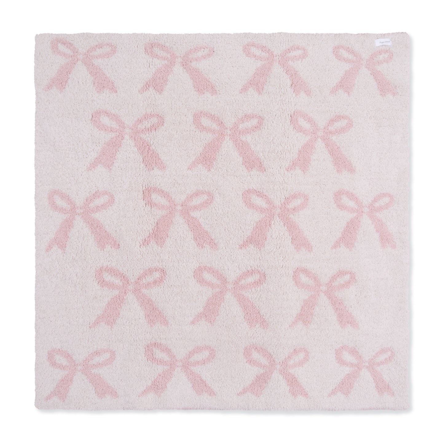 Chenille - Blush Bow Blanket