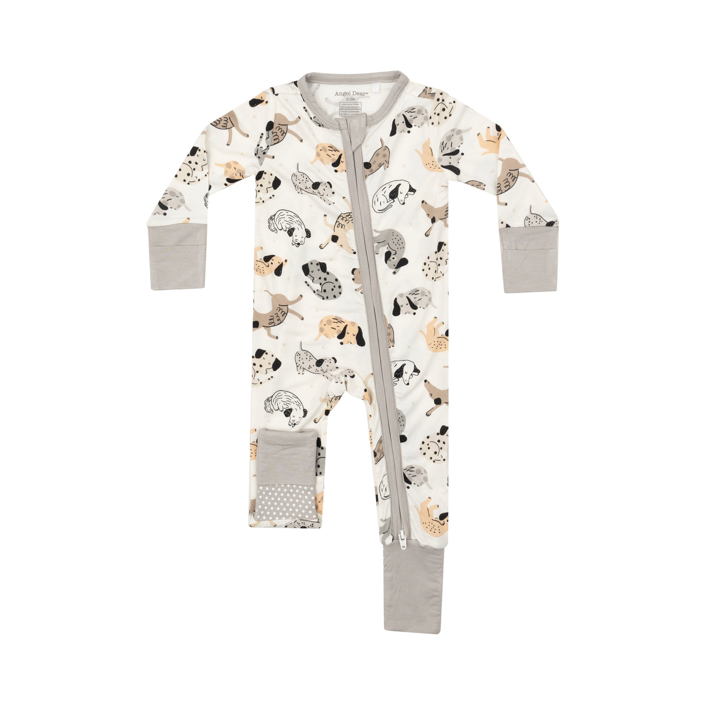 2 Way Zipper Romper - Cozy Pups-Angel Dear