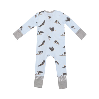 2 Way Zipper Romper - Bald Eagles-Angel Dear