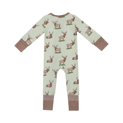 2 Way Zipper Romper - Elk-Angel Dear