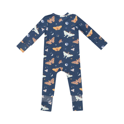 2 Way Zipper Romper - Moths-Angel Dear