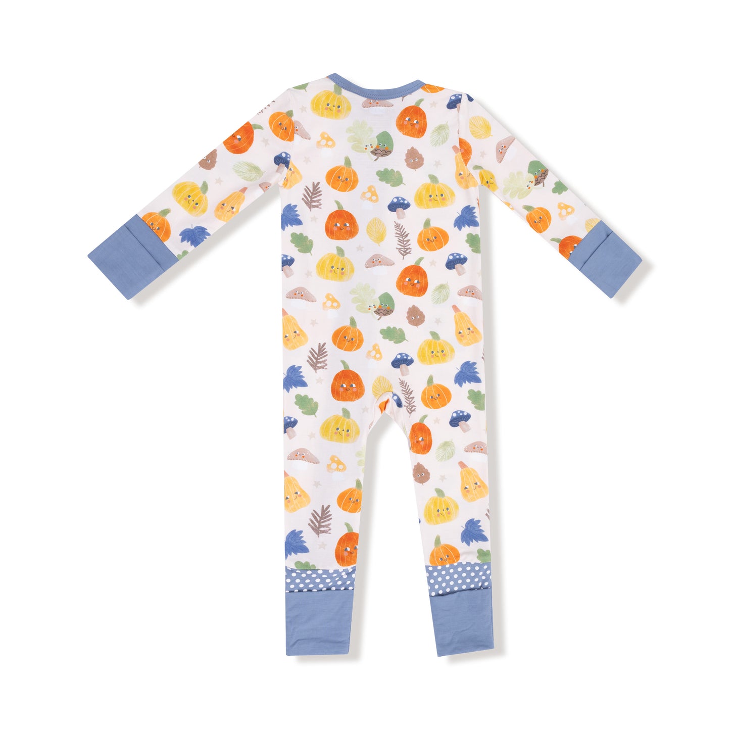 Convertible Romper in our  Autumn Pumpkins print from Angel Dear