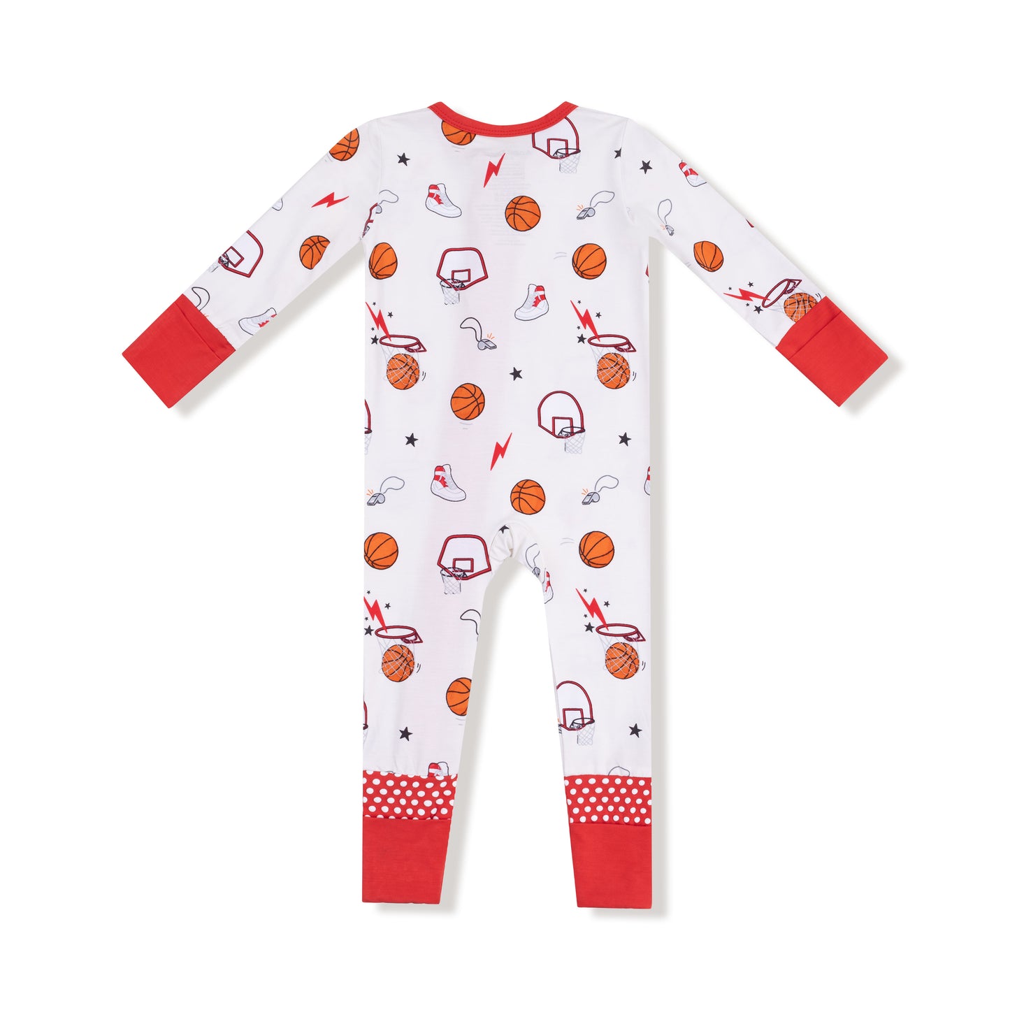 Convertible Romper in our  Basketball Uni print from Angel Dear