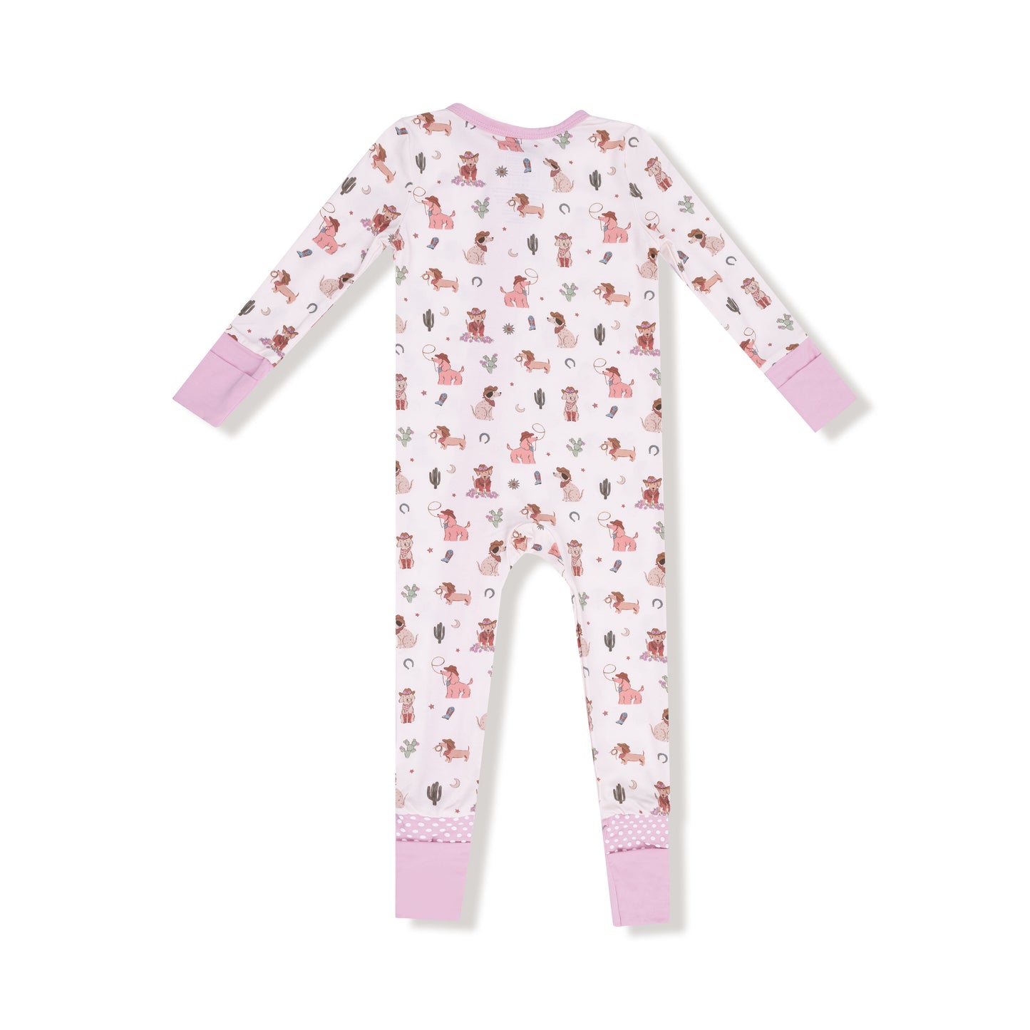 Convertible Romper in our  Cowgirl Dogs print from Angel Dear