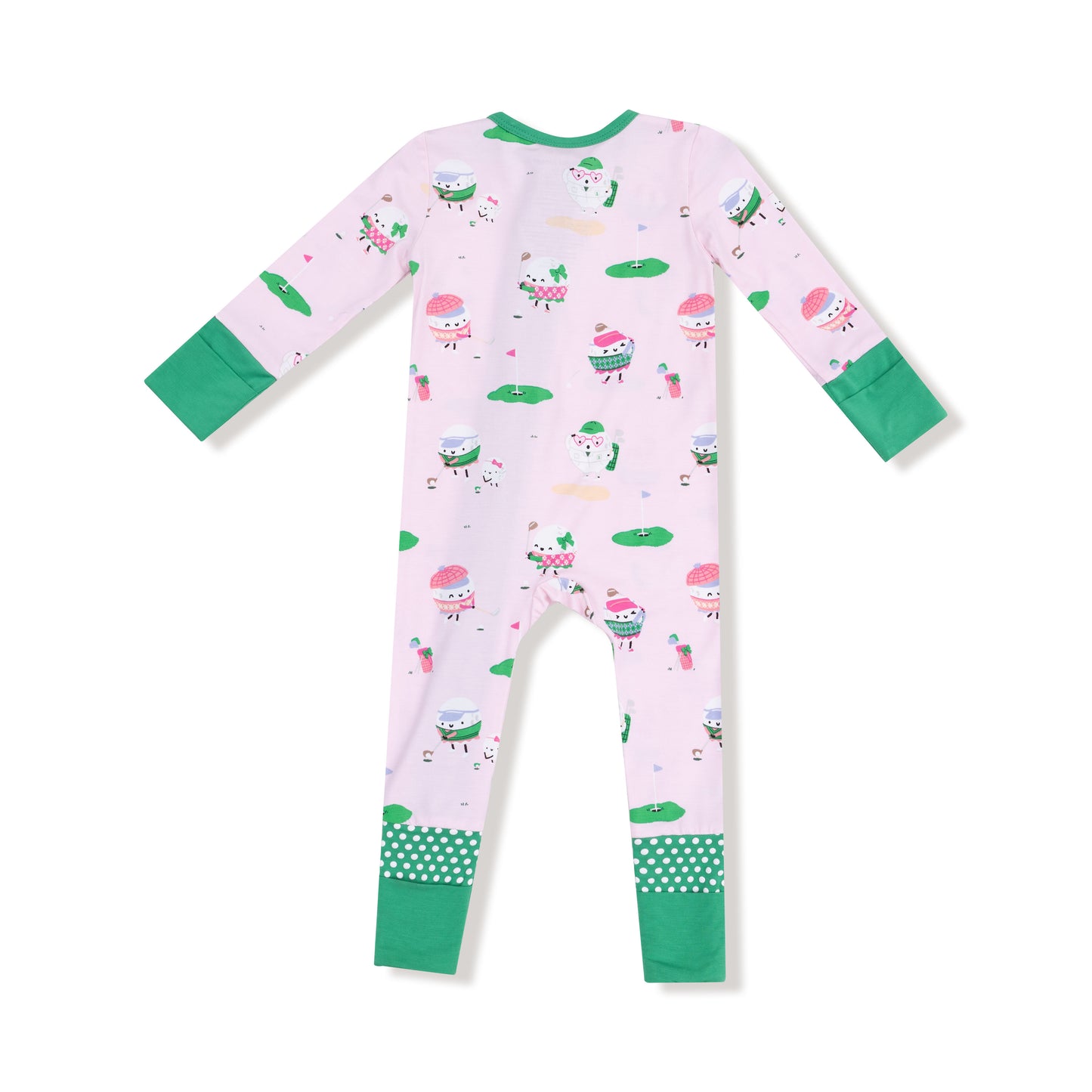 Convertible Romper in our  Golf Pros - Pink print from Angel Dear