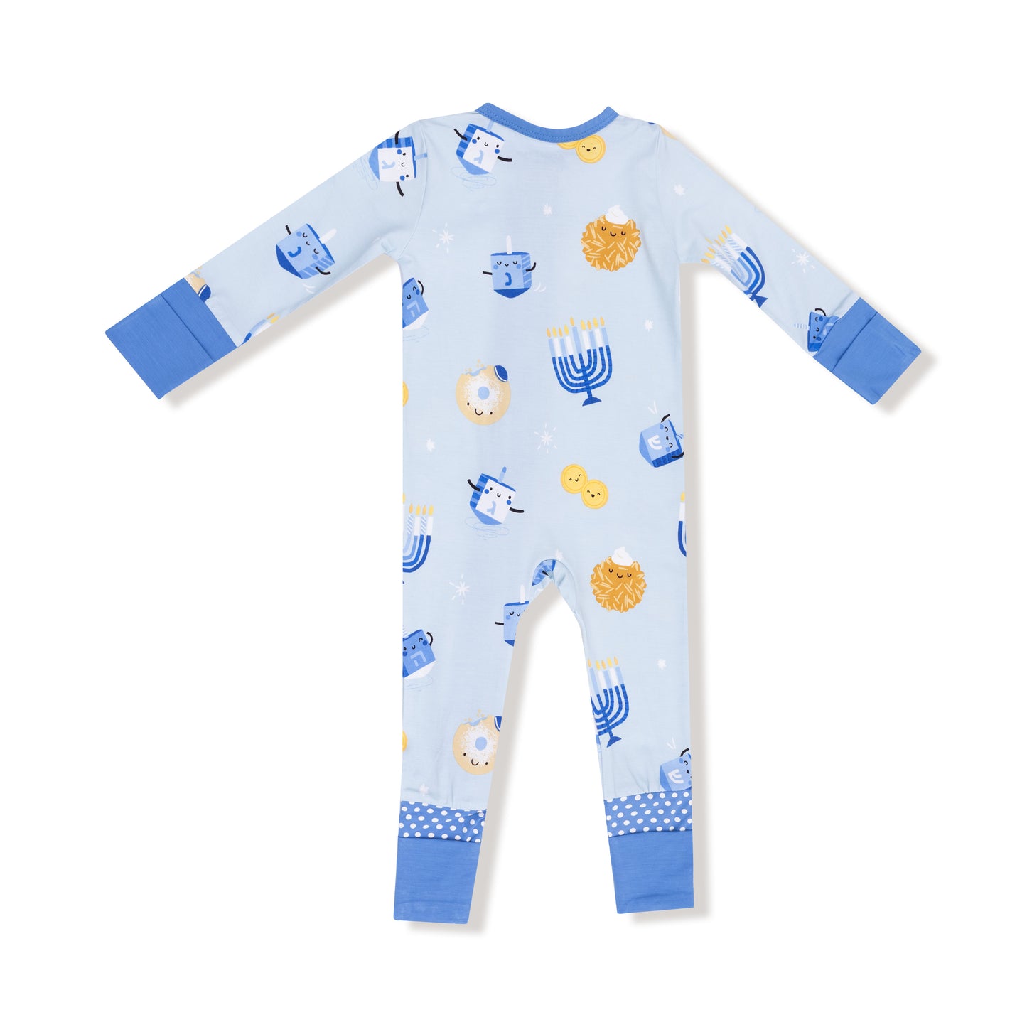 Convertible Romper in our  Hanukkah - Blue print from Angel Dear
