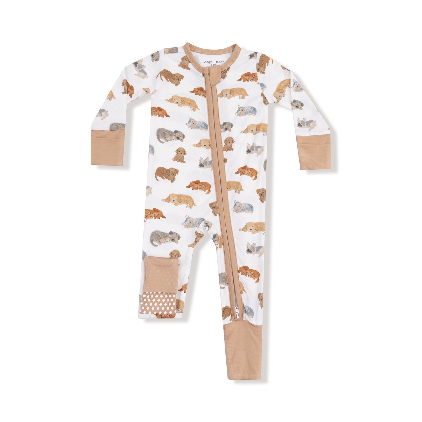 Convertible Romper in our  Napping Puppies print from Angel Dear
