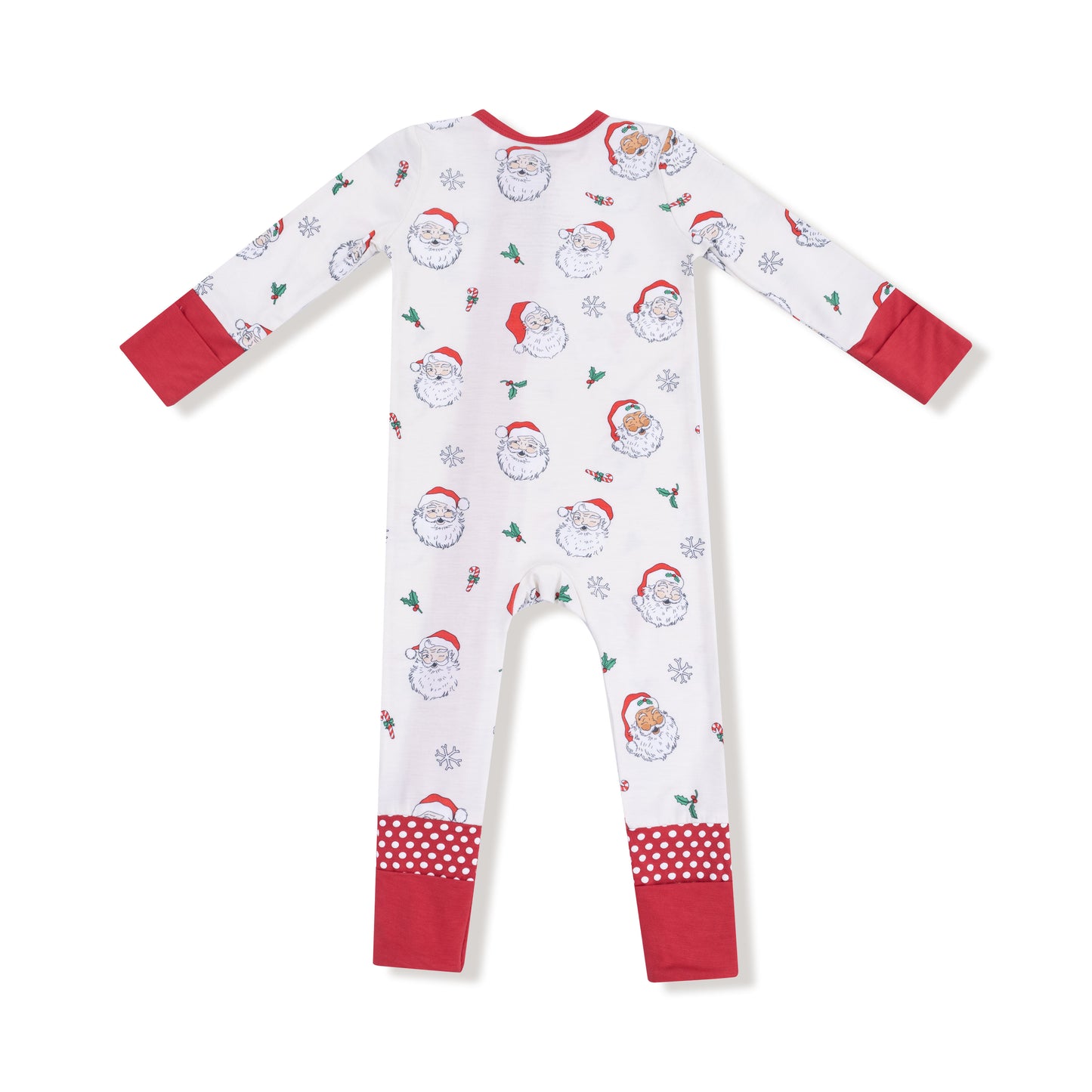 Convertible Romper in our  Vintage Santas print from Angel Dear