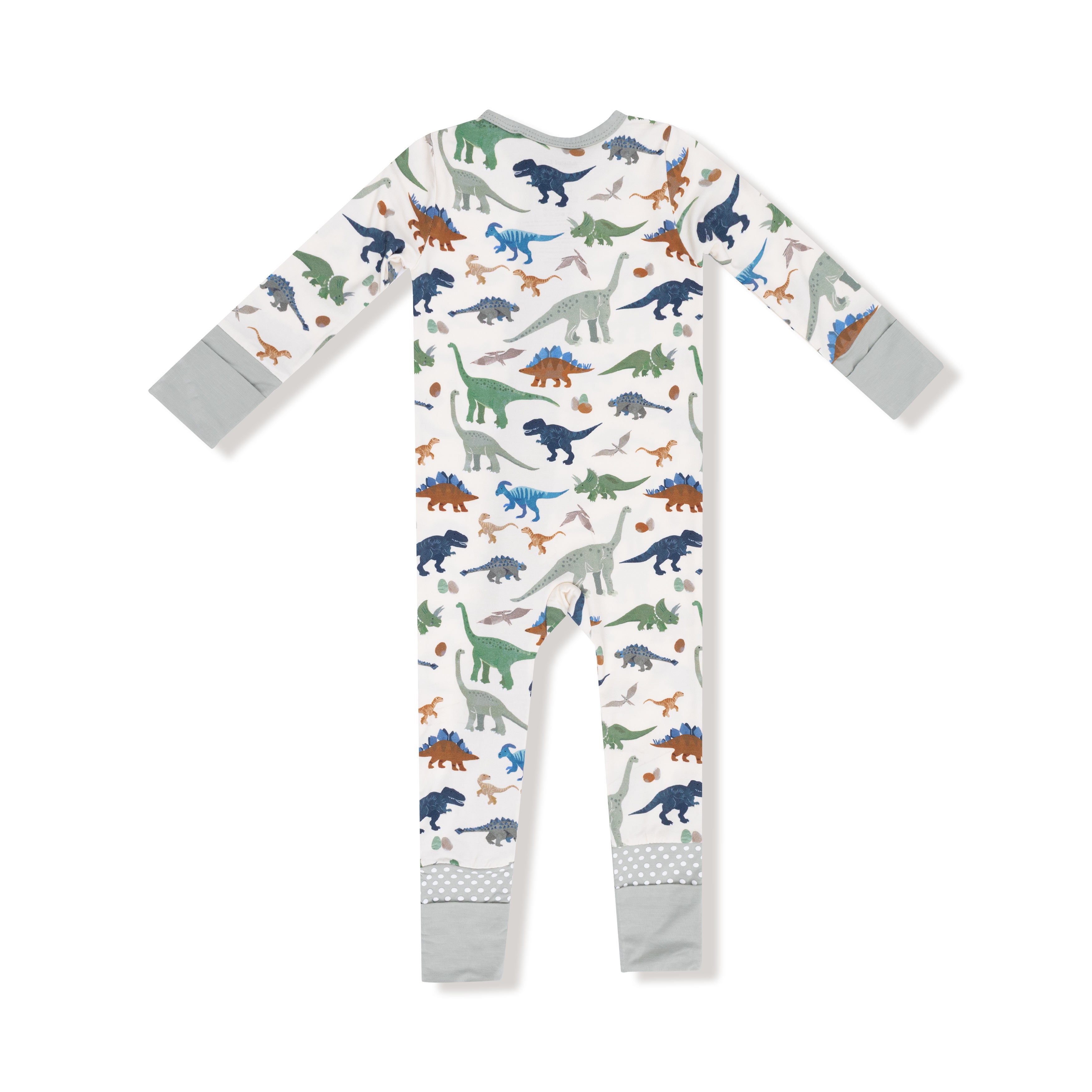 Convertible Romper in our  Washy Dinos print from Angel Dear
