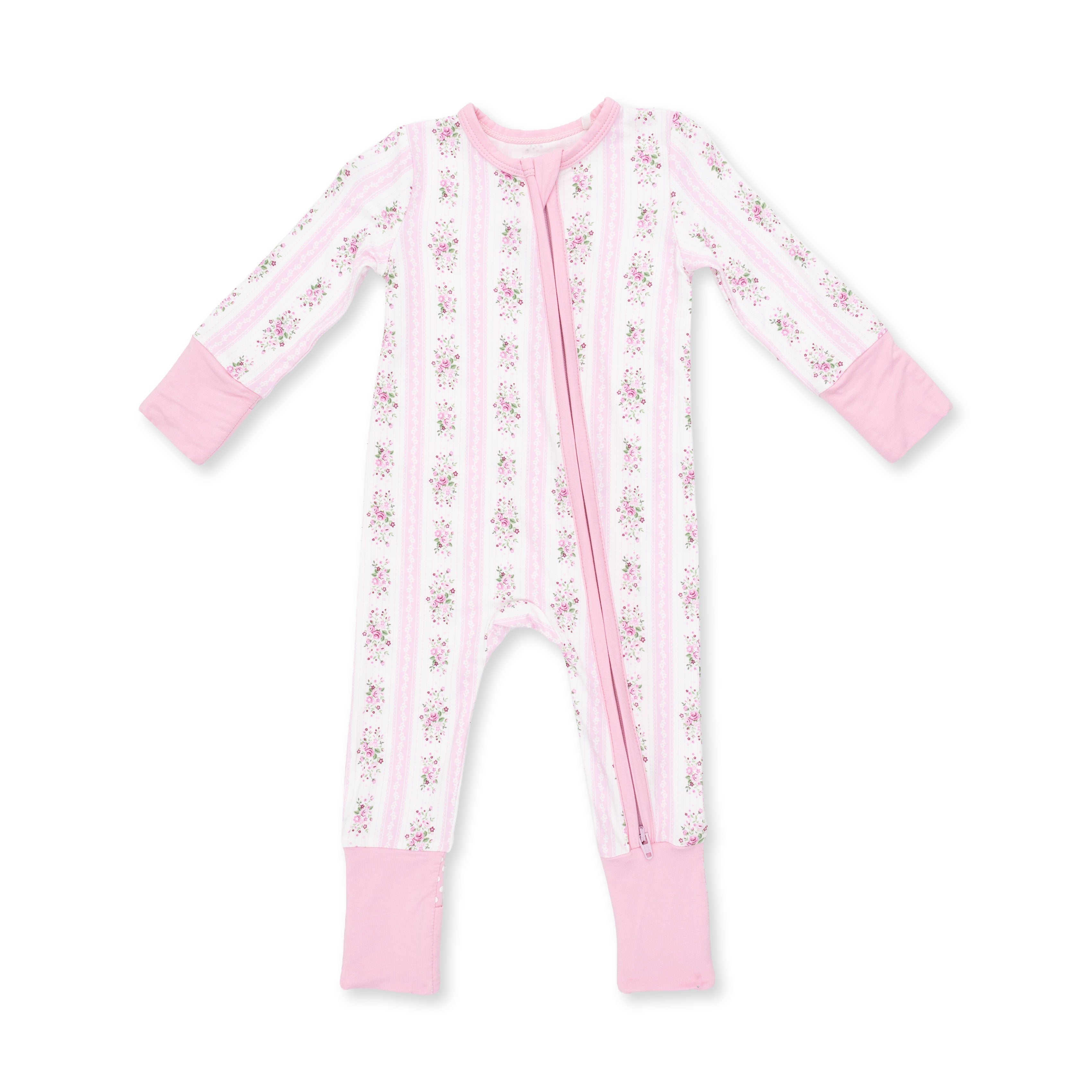 Bella Rose Stripe - Convertible Romper
