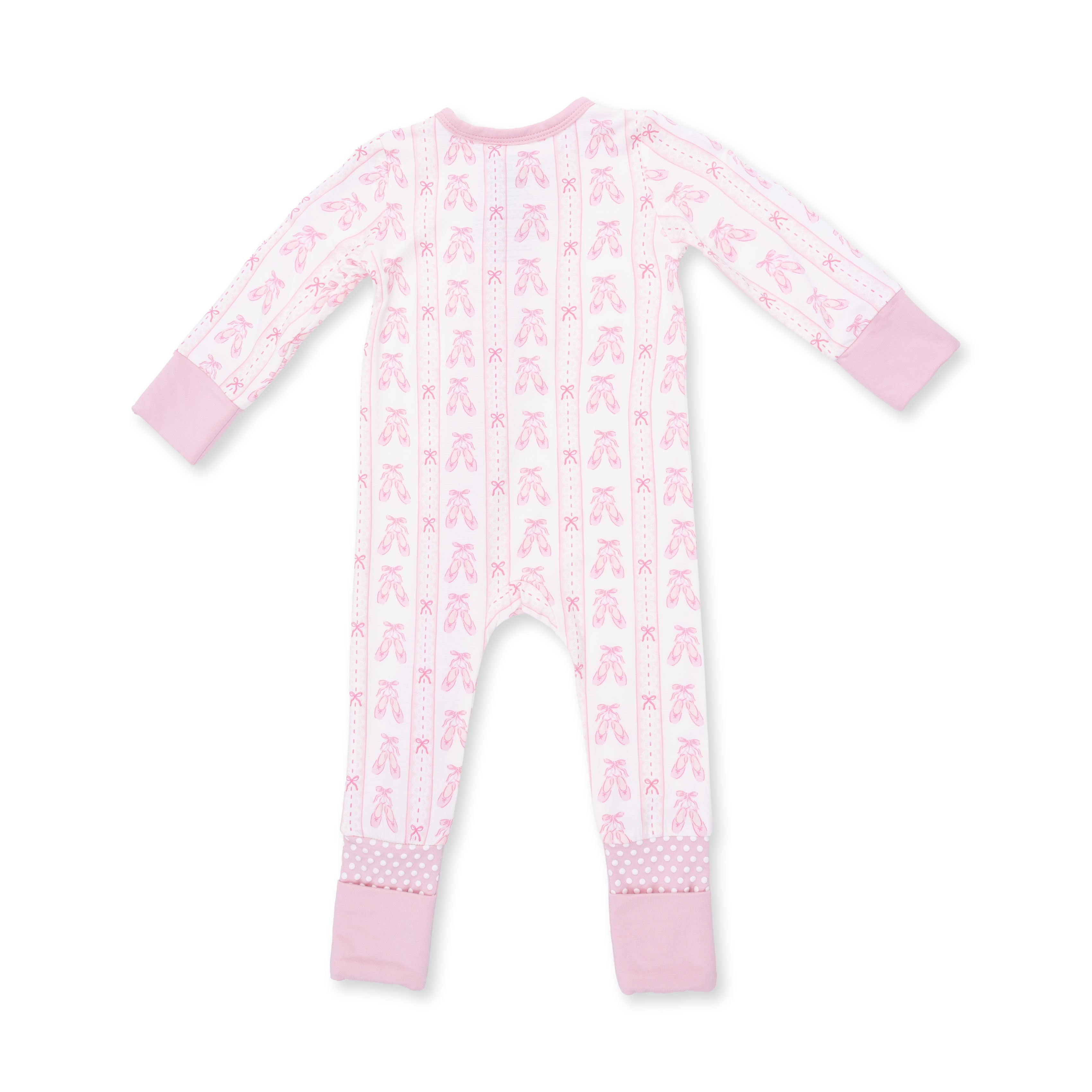 Ballet Shoes Ribbon Stripe - Convertible Romper