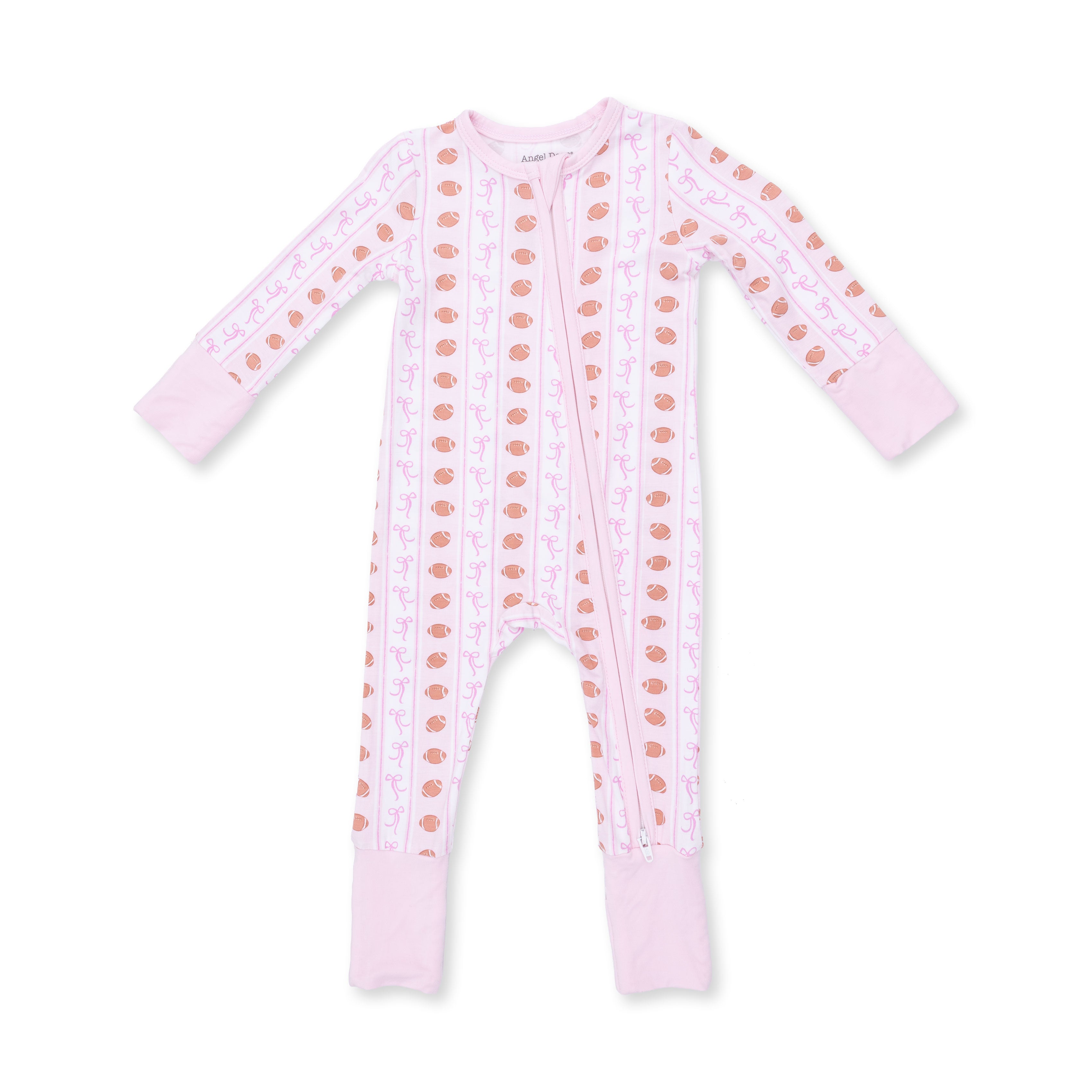 Football Bow Stripe - Convertible Romper