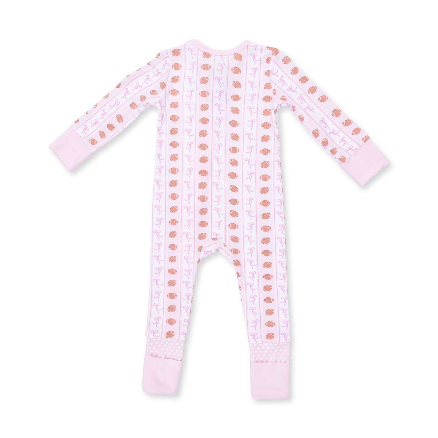 Football Bow Stripe - Convertible Romper
