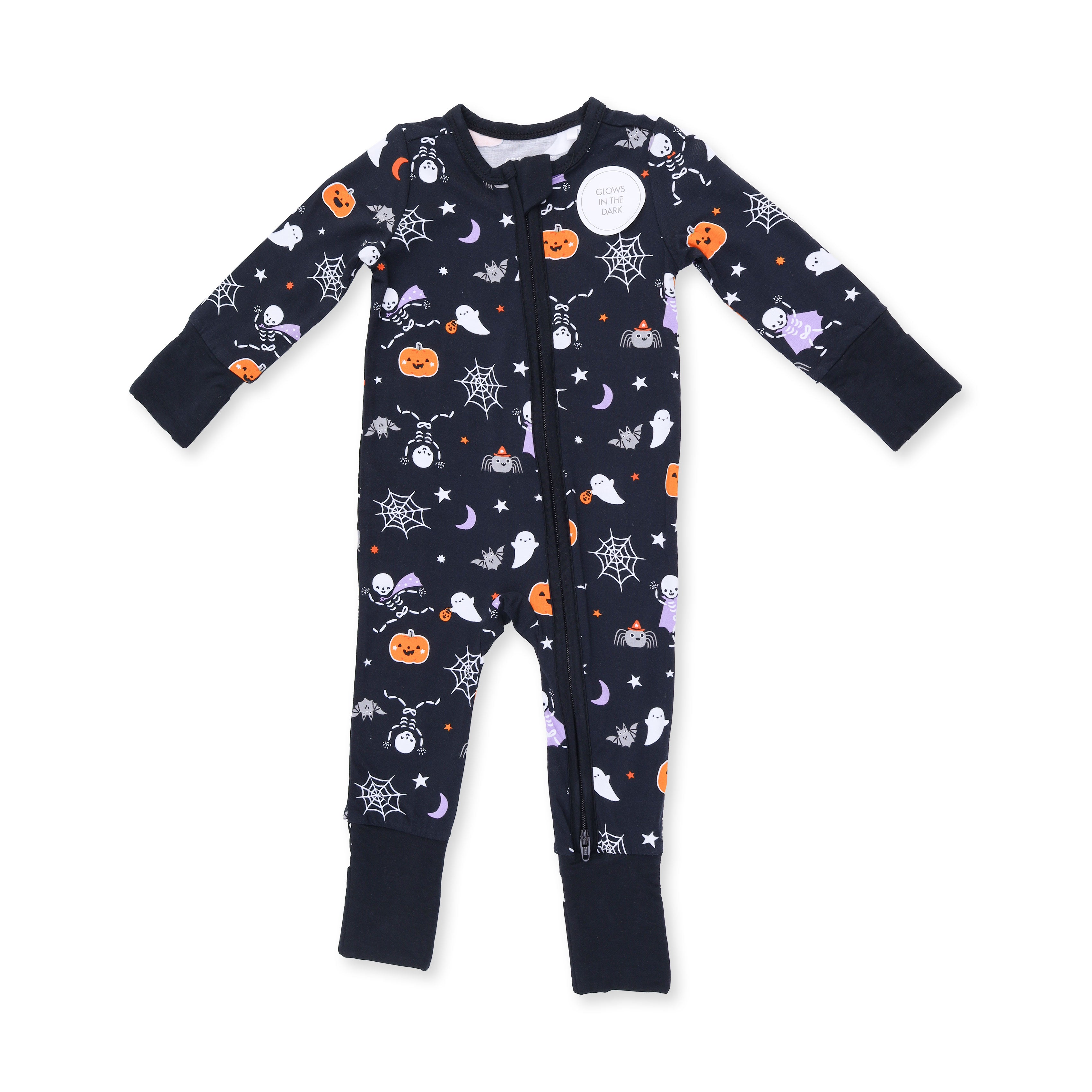 Halloween Skeleton Buddies - Glow in the Dark - Convertible Romper