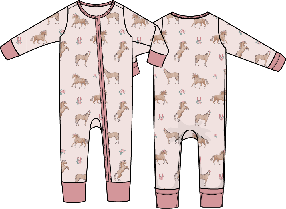 I Love Horses - Convertible Romper