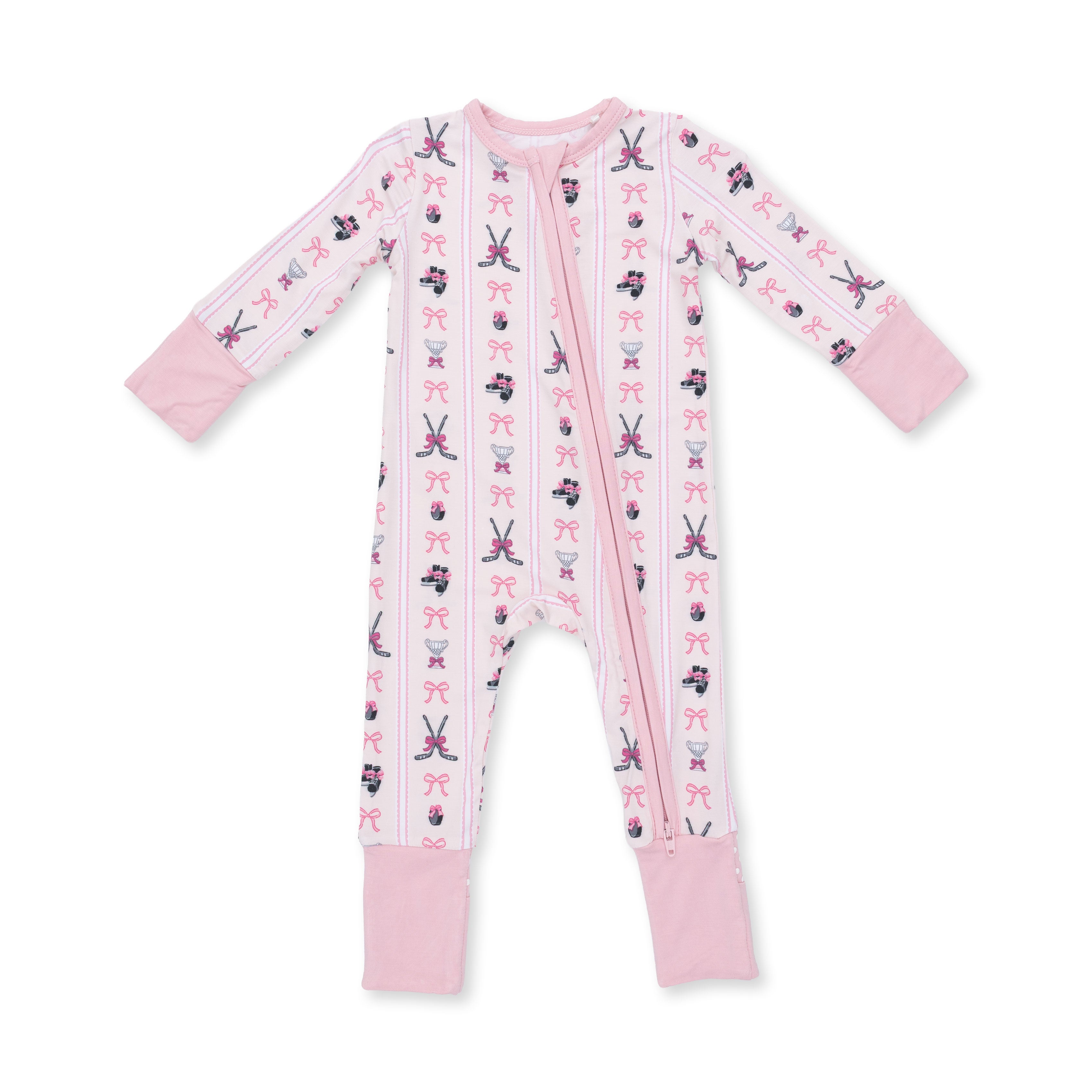 Megan's Bowtiful Hockey Stripe - Convertible Romper