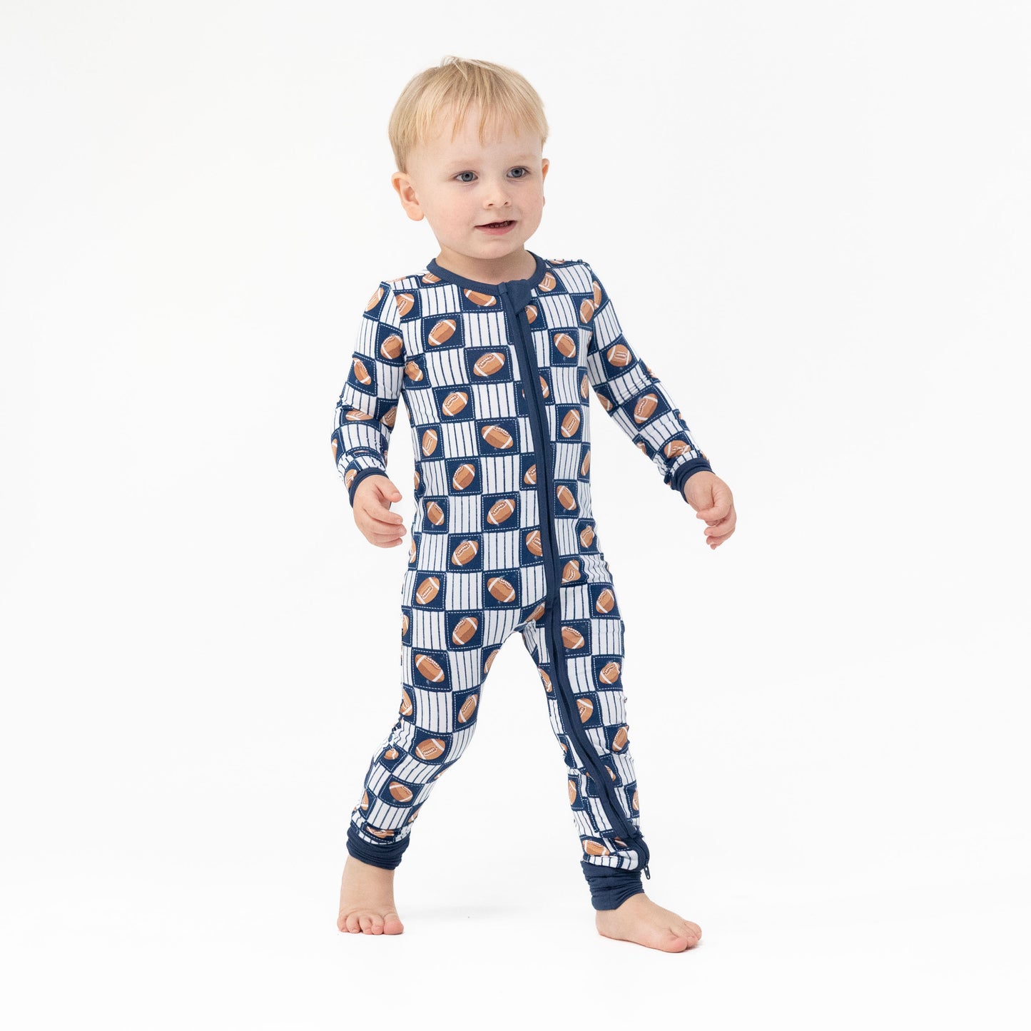 Football Patchwork - Convertible Romper