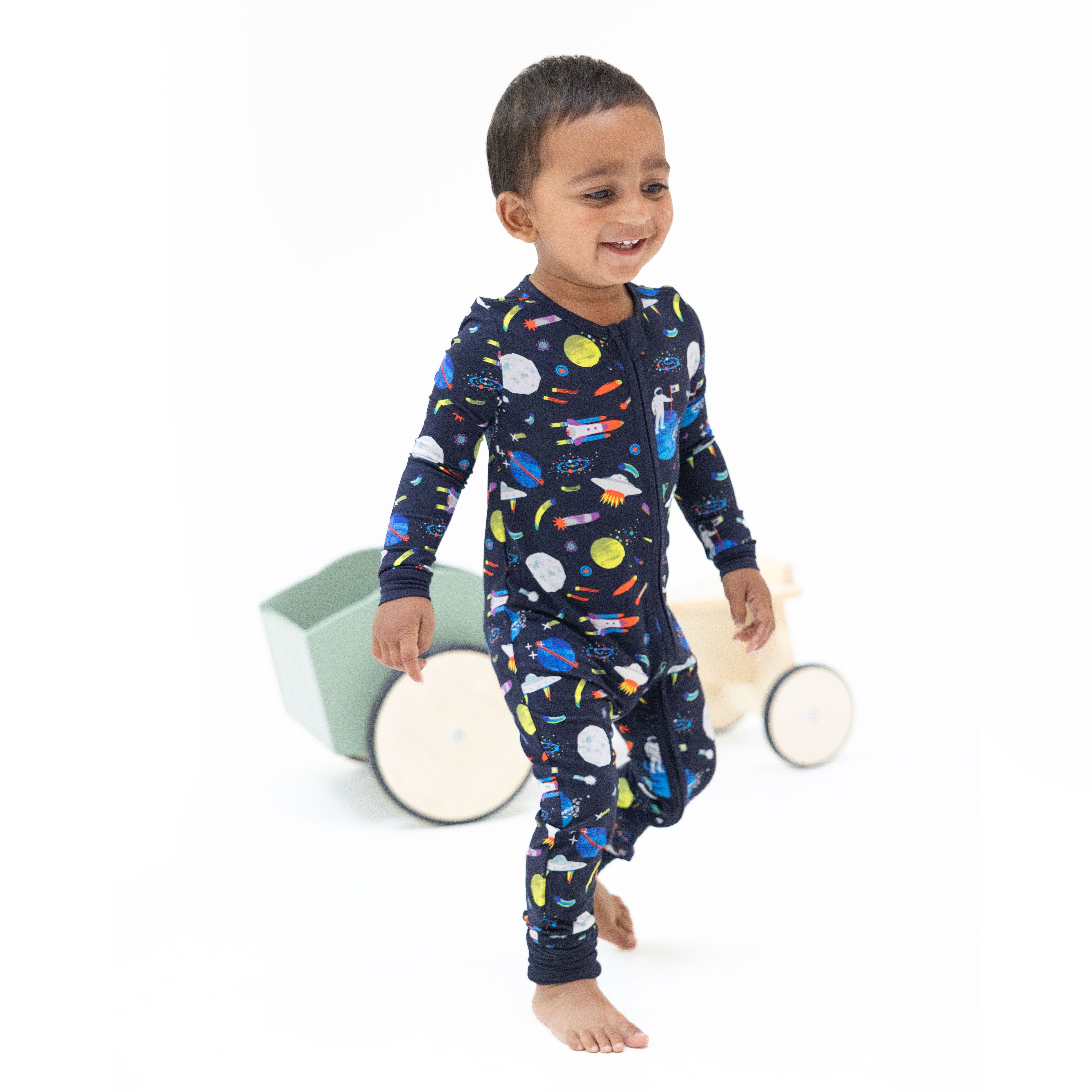 Astronaut and Rockets - Convertible Romper