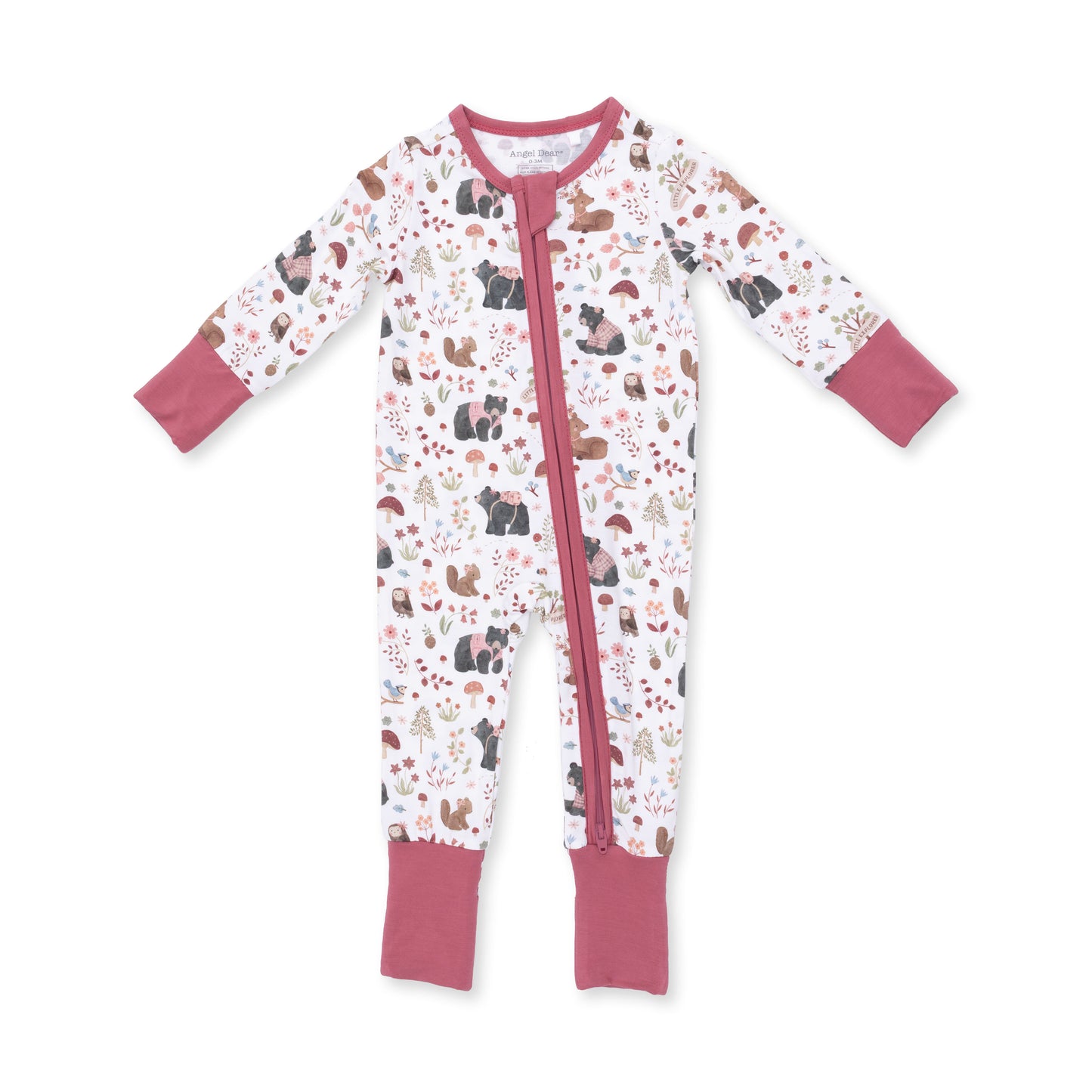 Southern Woodland Animals Pink - Convertible Romper
