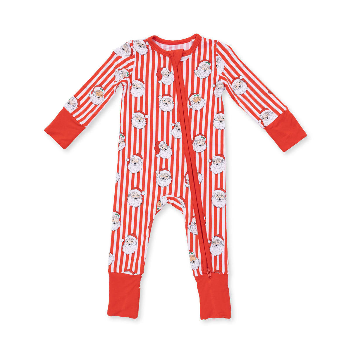 Vintage Santa Stripe - Convertible Romper