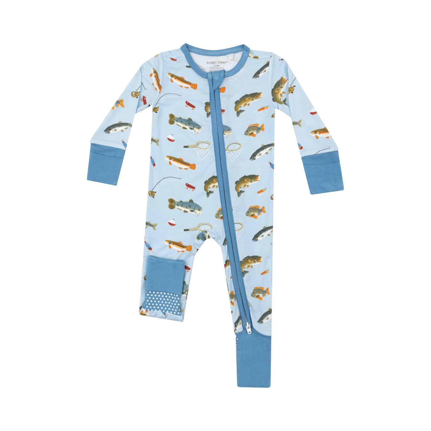 2 Way Zipper Romper - Fishing-Angel Dear