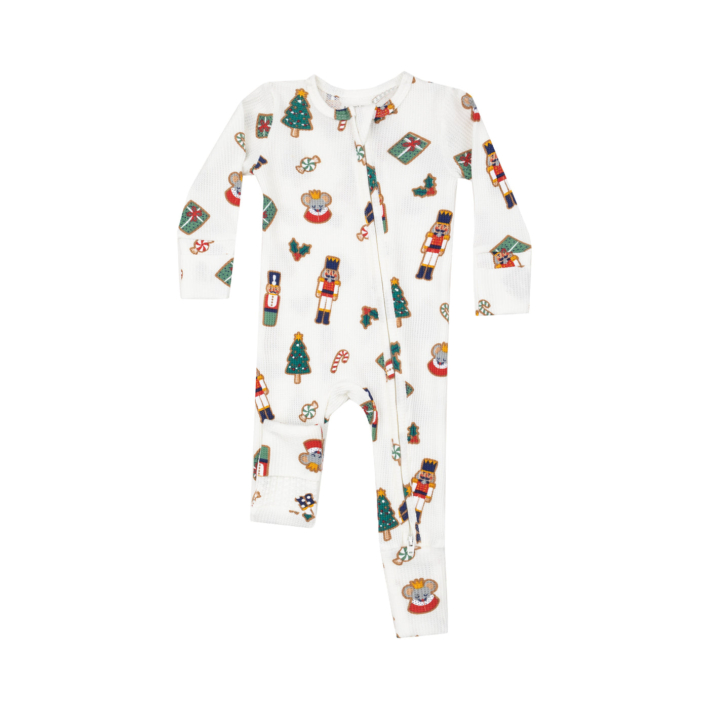 2 Way Zipper Romper - Nutcracker Christmas Cookies-Angel Dear