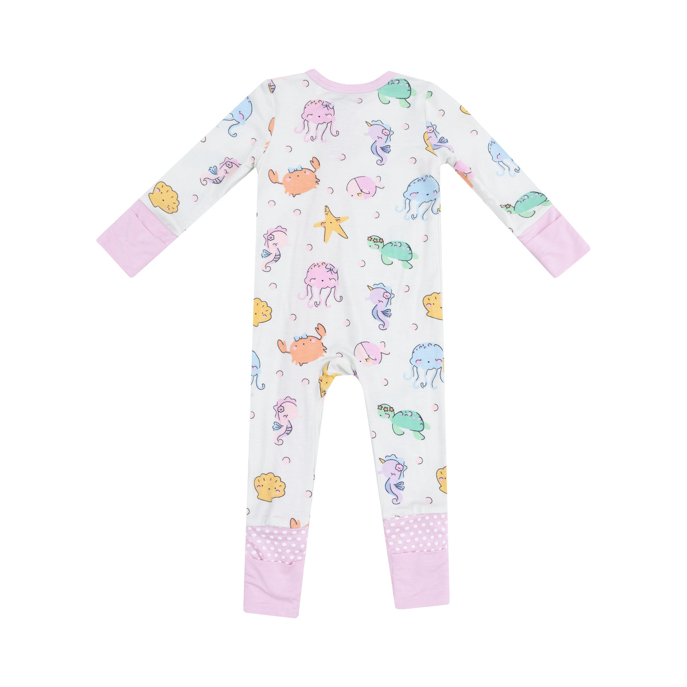 2 Way Zipper Romper - Cute Sea Creatures