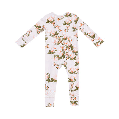 2 Way Zipper Romper - Floating Magnolia