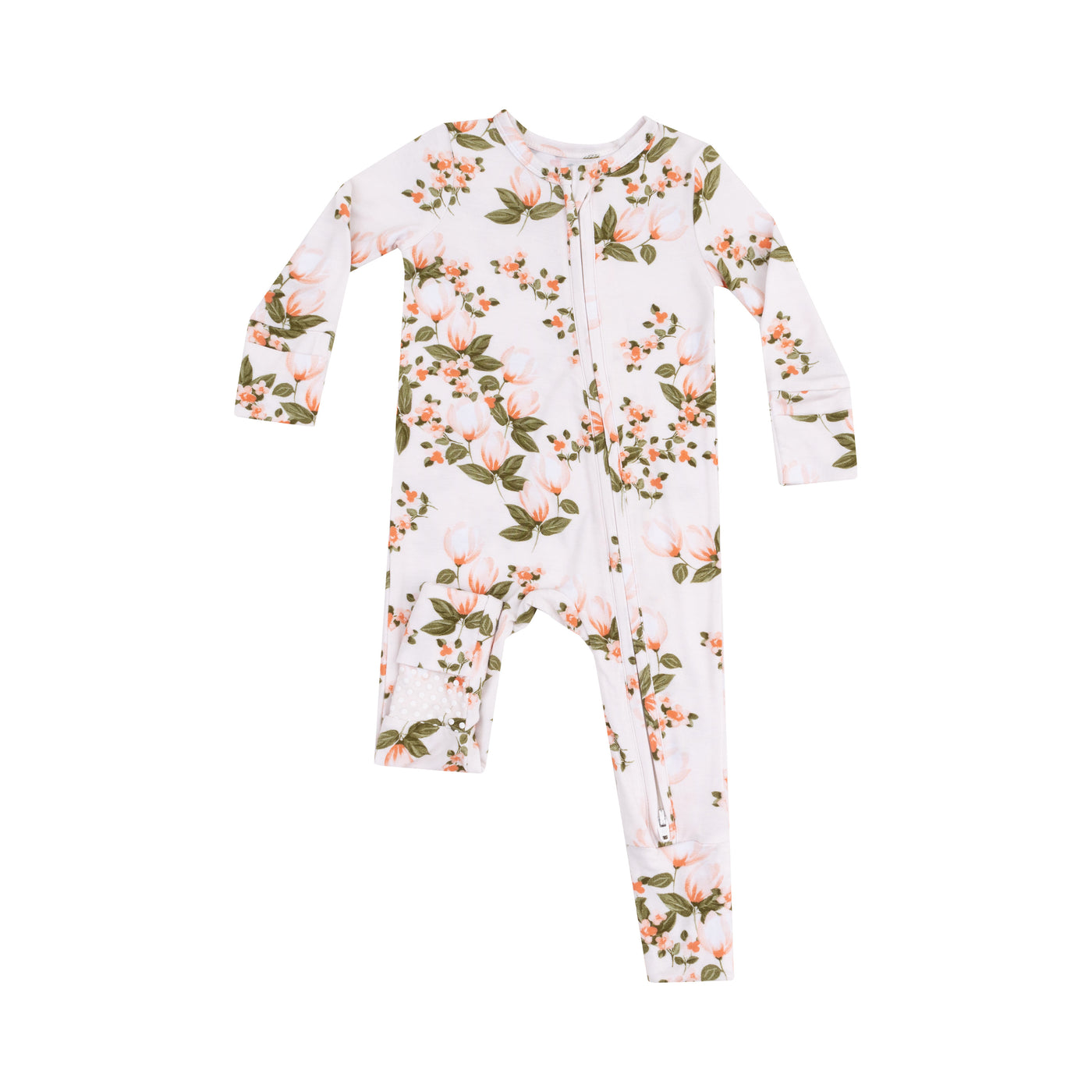 2 Way Zipper Romper - Floating Magnolia