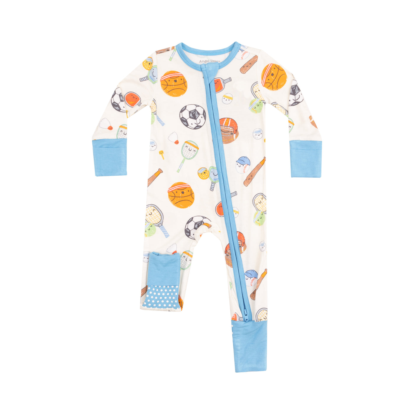 2 Way Zipper Romper - Sports Ball Friends