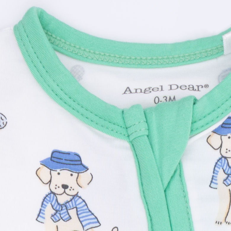 Country Club Dogs Neutral - Convertible Romper-Angel Dear