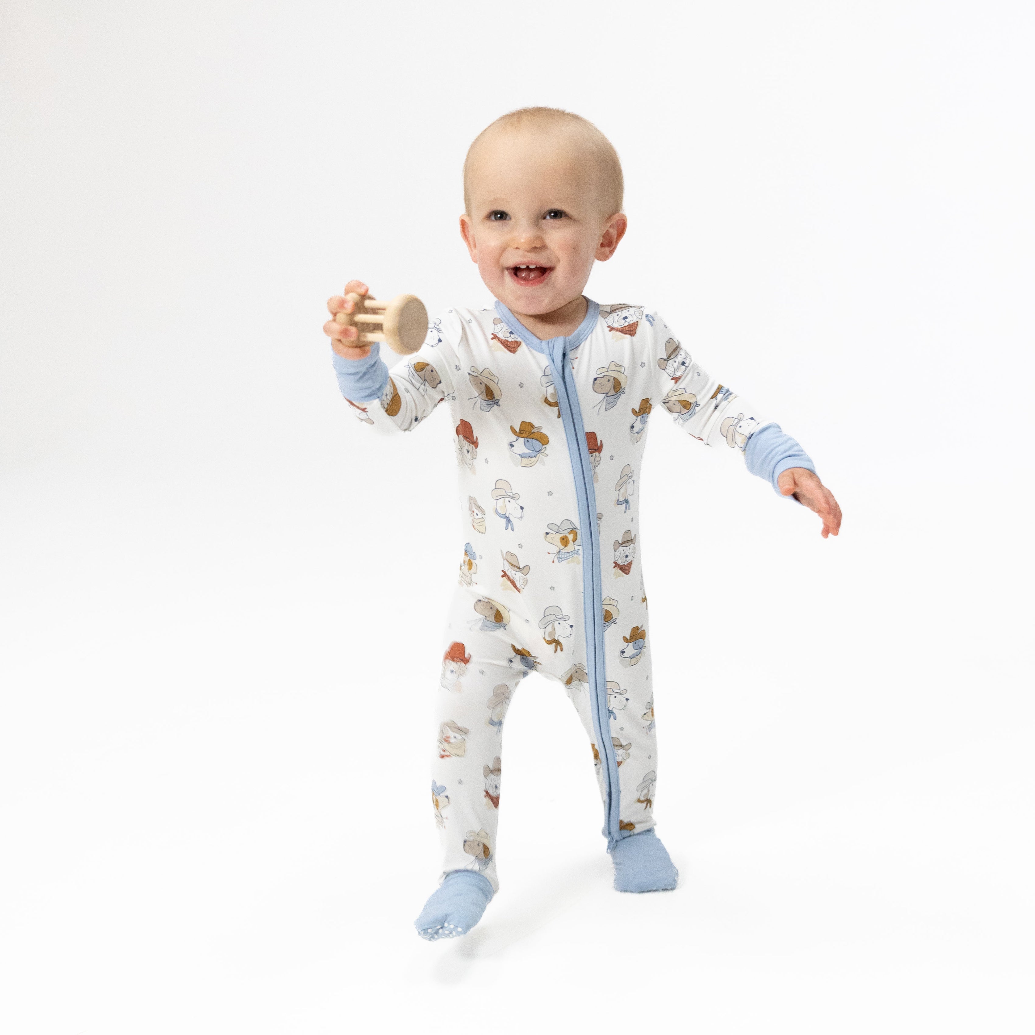 Cowdogs - Convertible Romper-Angel Dear