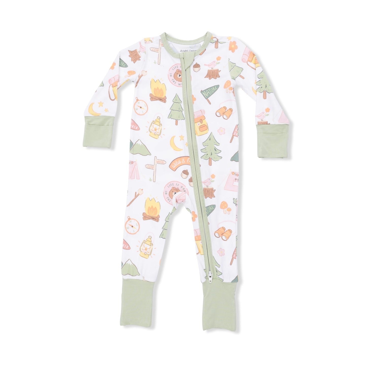 Camping Pink - Convertible Romper-Angel Dear