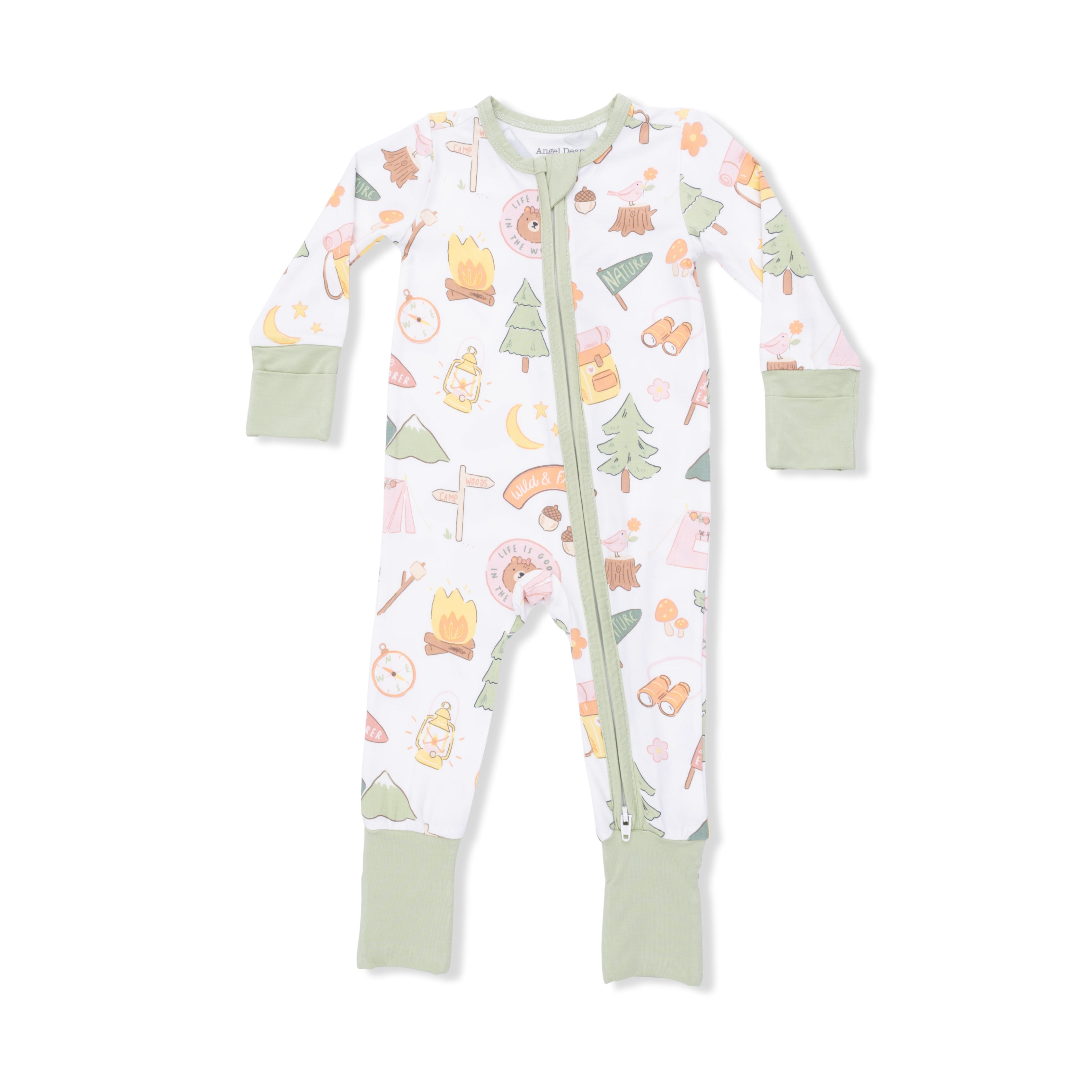 Camping Pink - Convertible Romper-Angel Dear