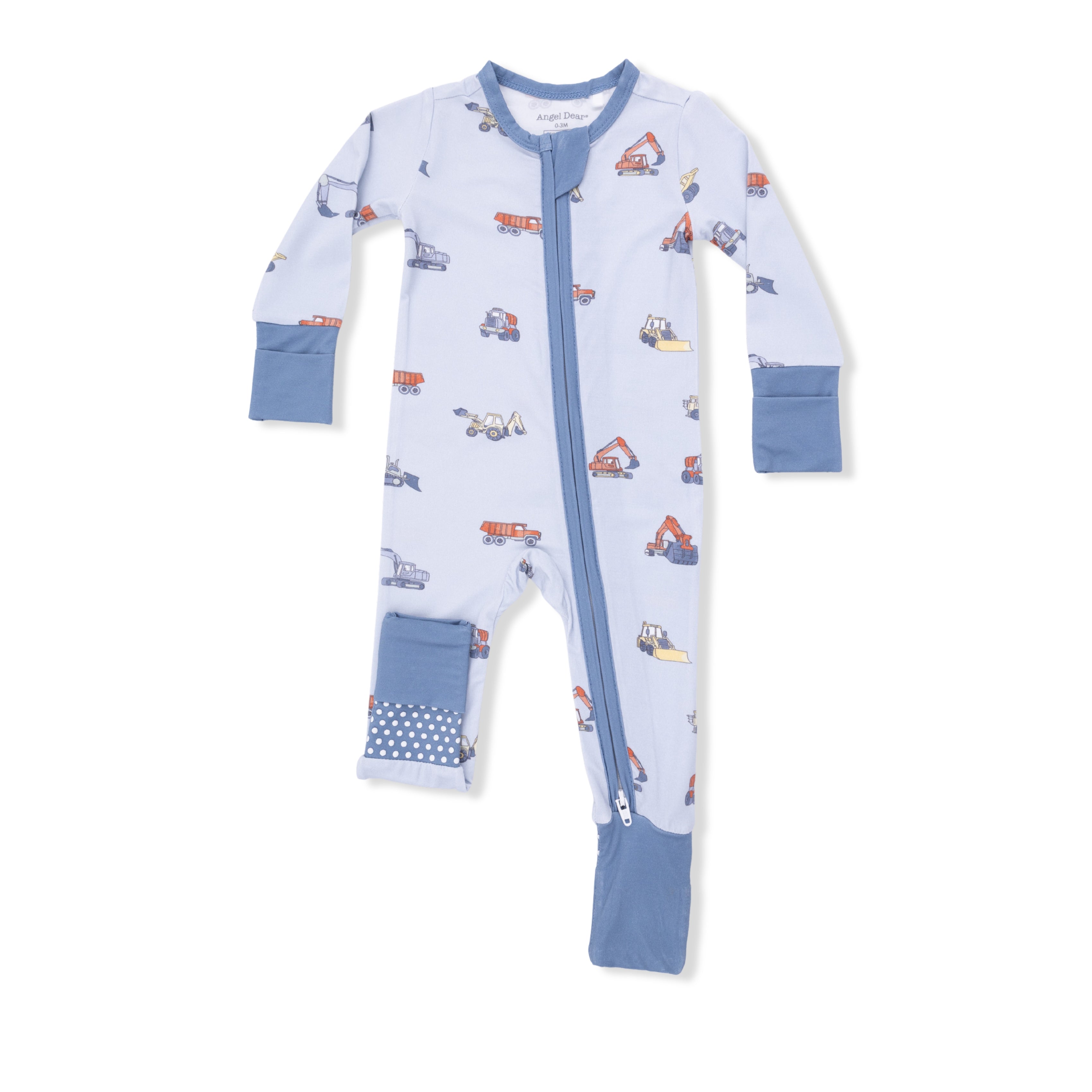 Construction Vehicles - Convertible Romper-Angel Dear