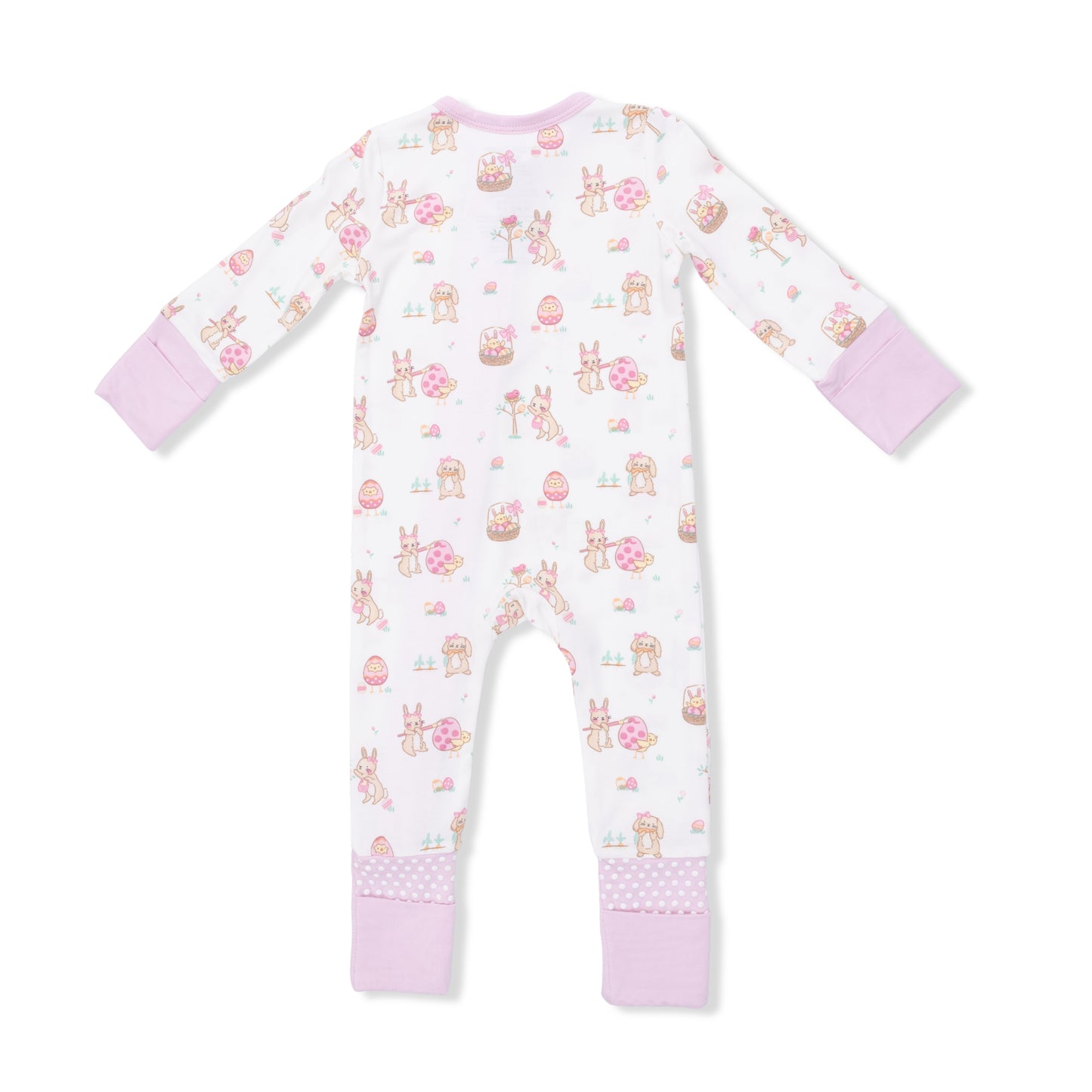 Easter Egg Hunt Pink - Convertible Romper-Angel Dear