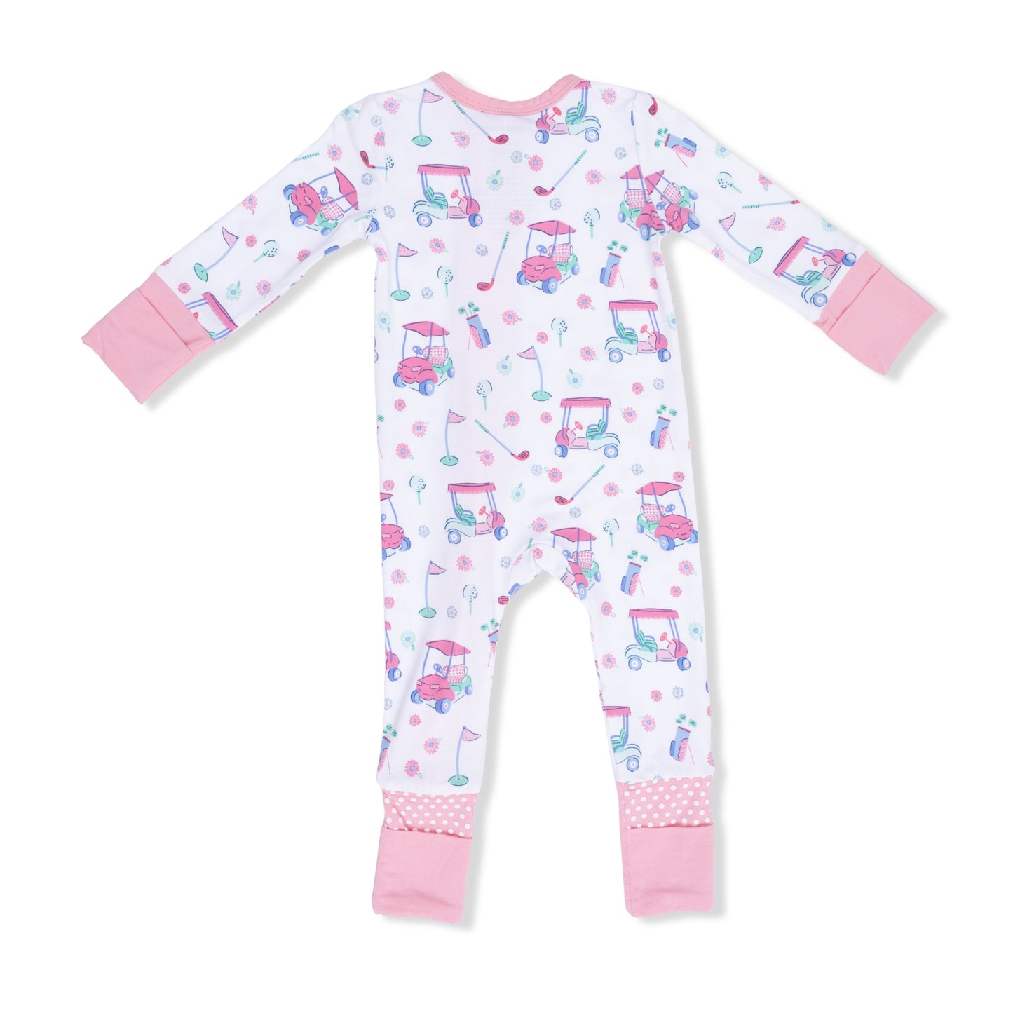 Golf Carts and Flowers - Convertible Romper-Angel Dear