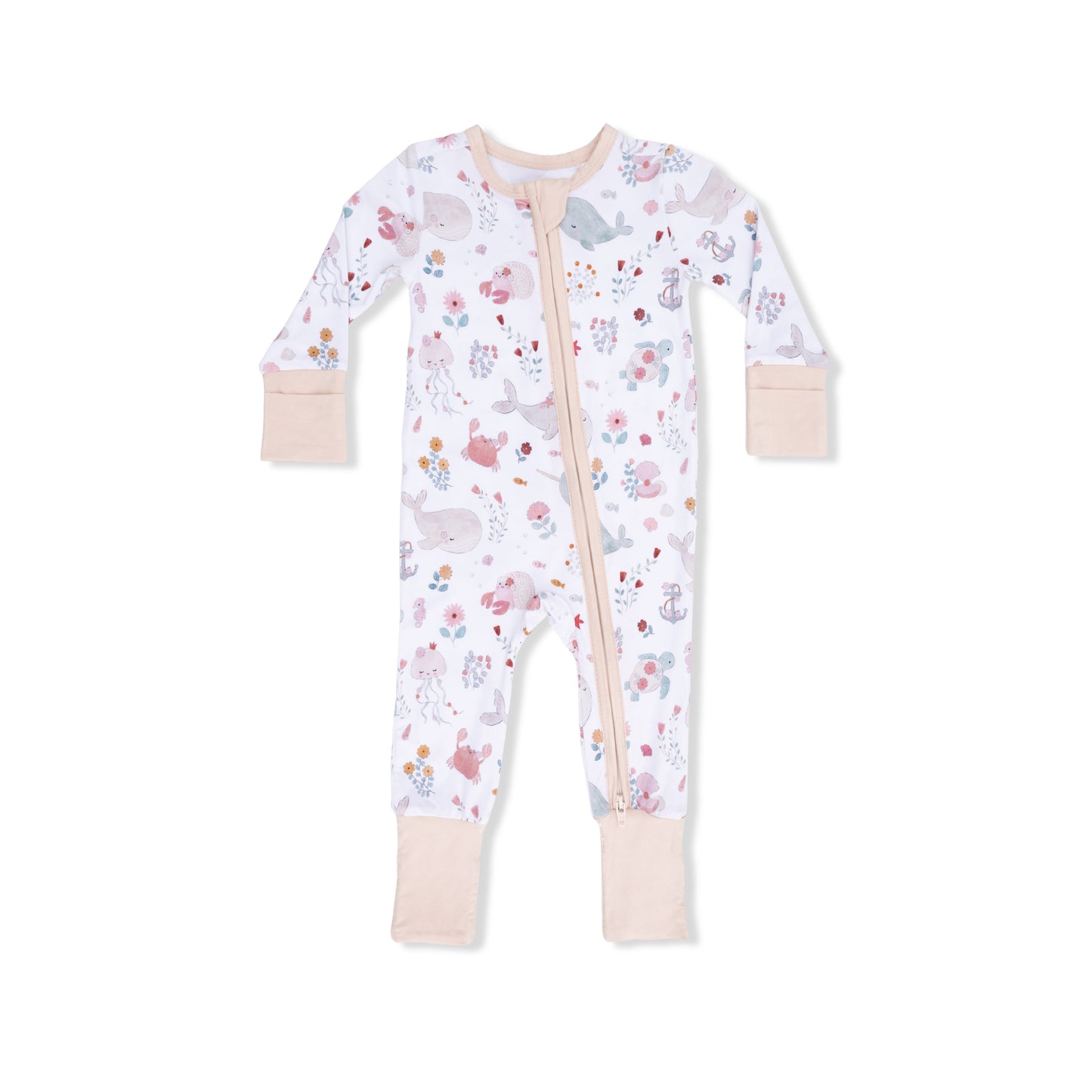 Garden Sea Creatures - Convertible Romper-Angel Dear