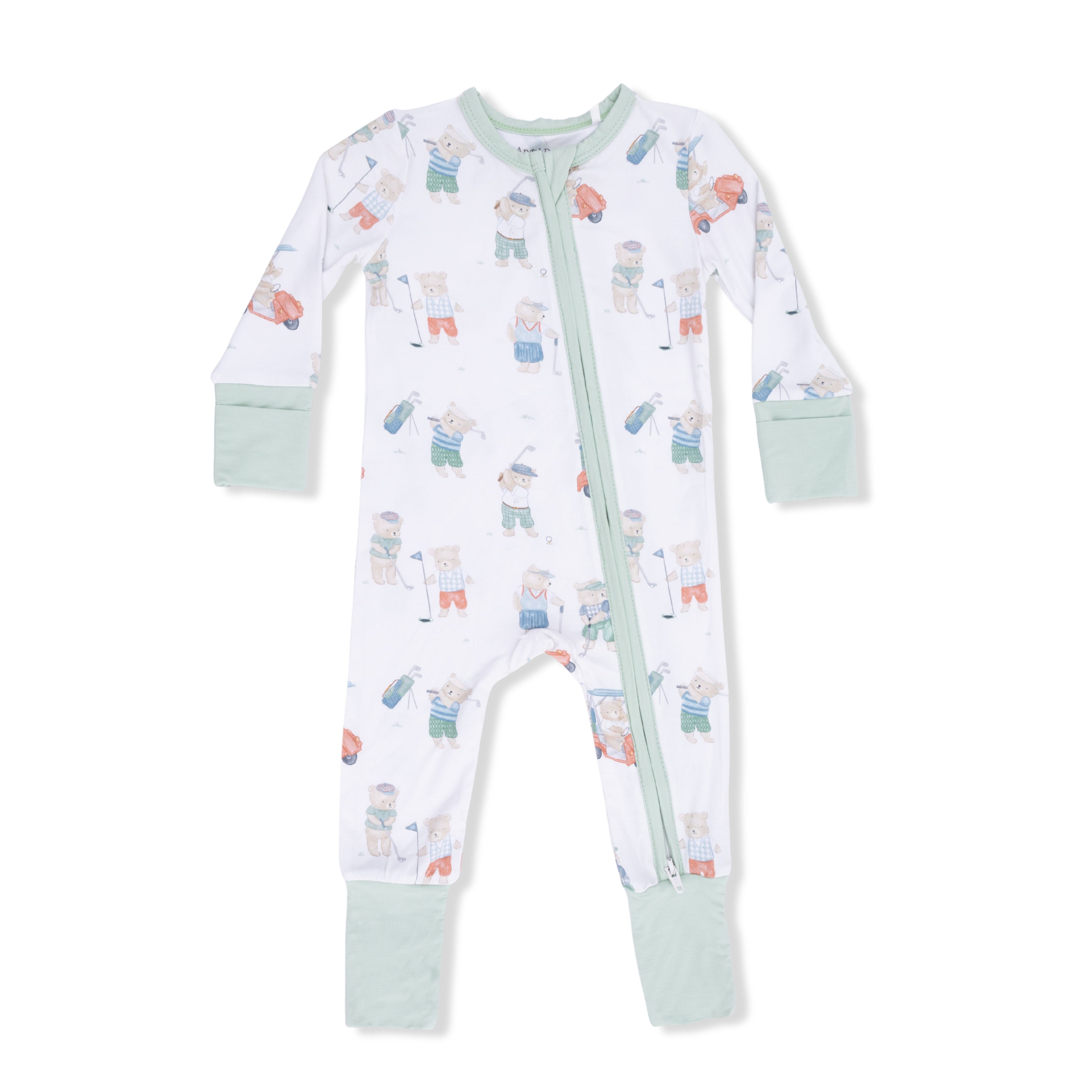 Golfing Teddy Bears - Convertible Romper-Angel Dear