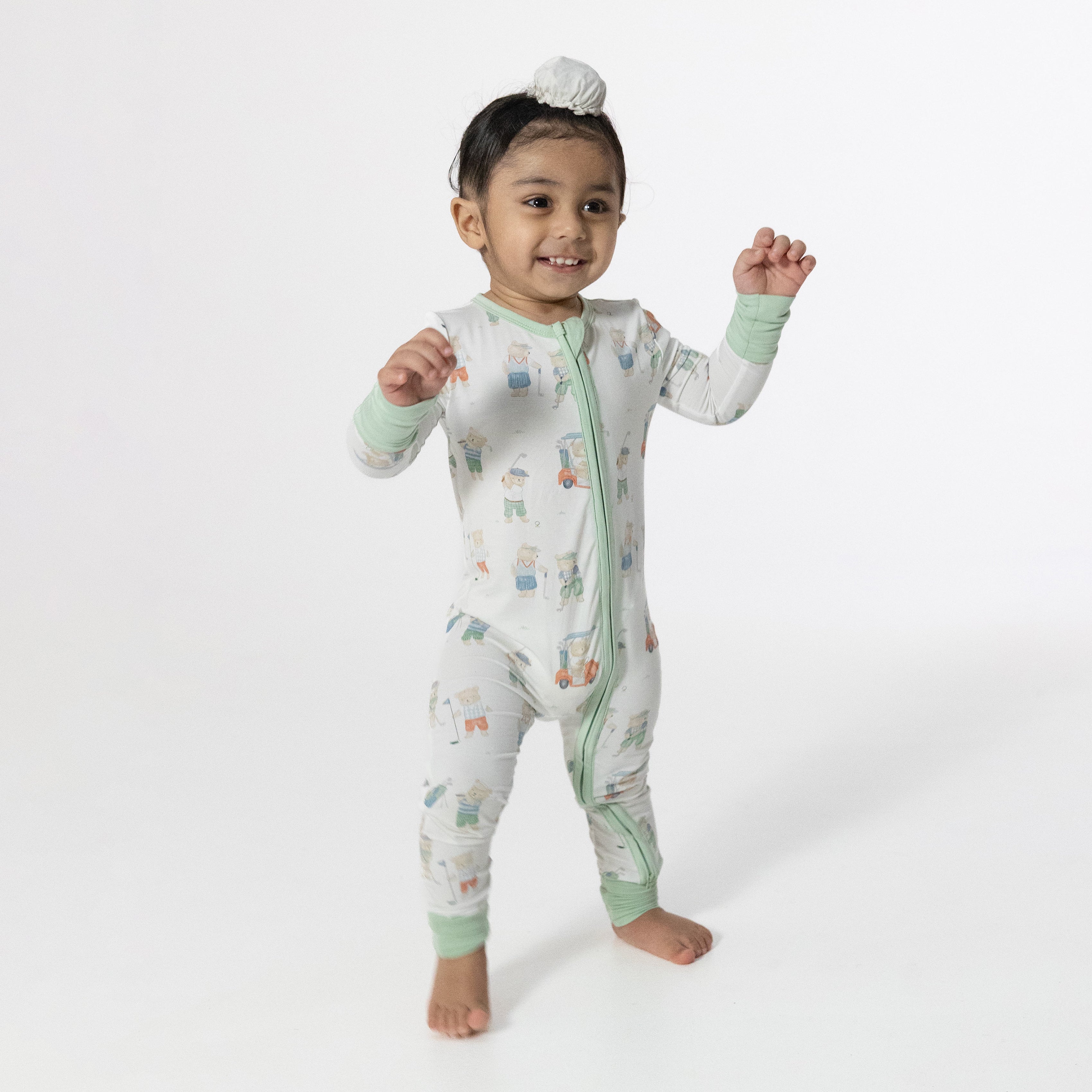 Golfing Teddy Bears - Convertible Romper-Angel Dear