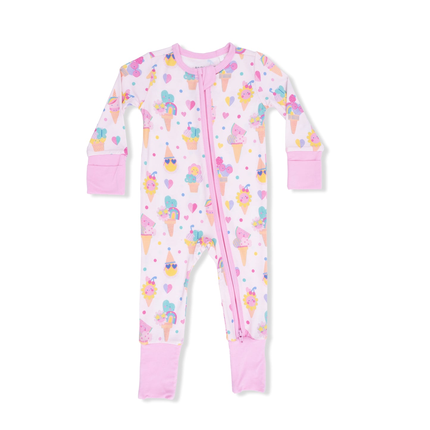 Ice Cream Fun Crew - Convertible Romper-Angel Dear