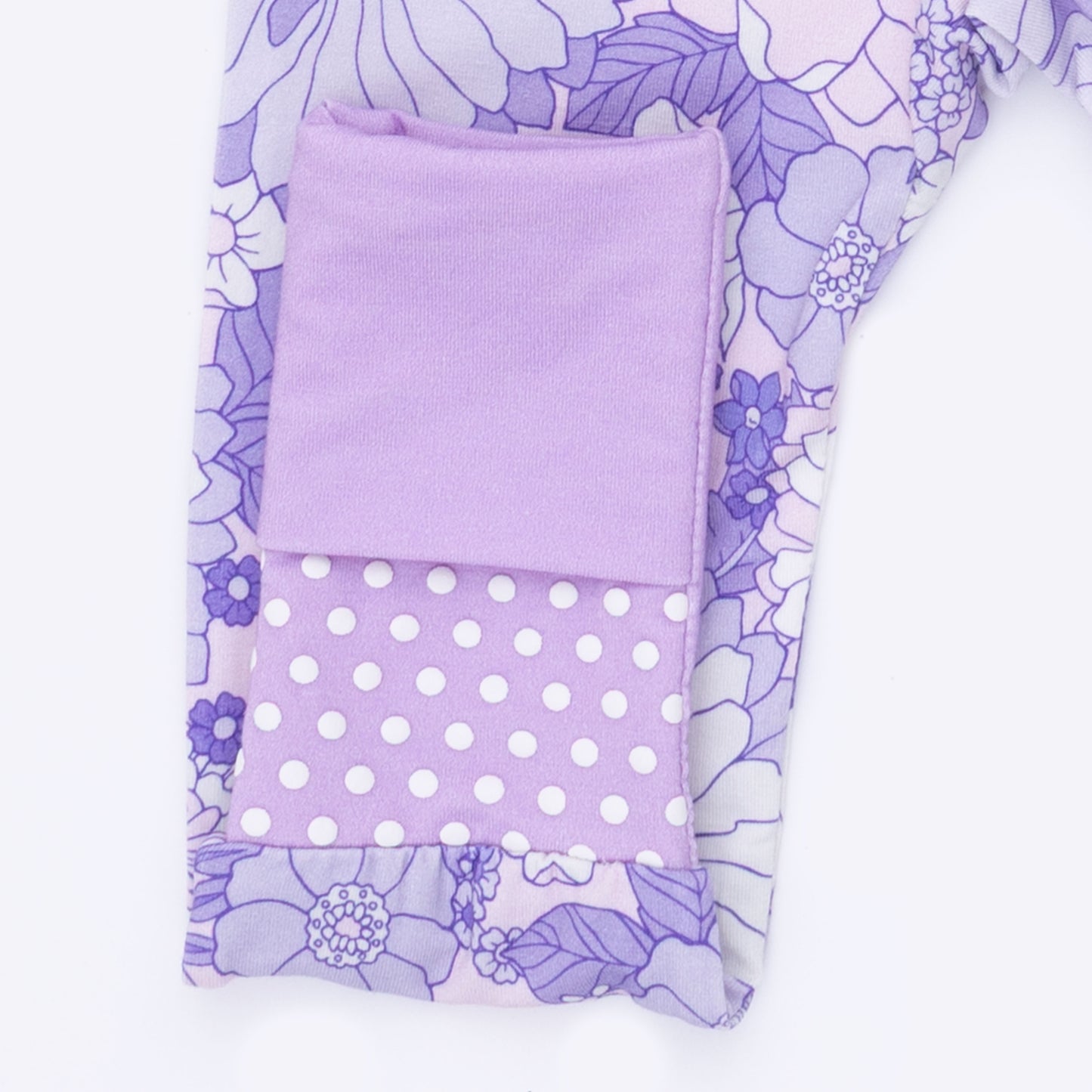 Lacy Lavender Floral - Convertible Romper