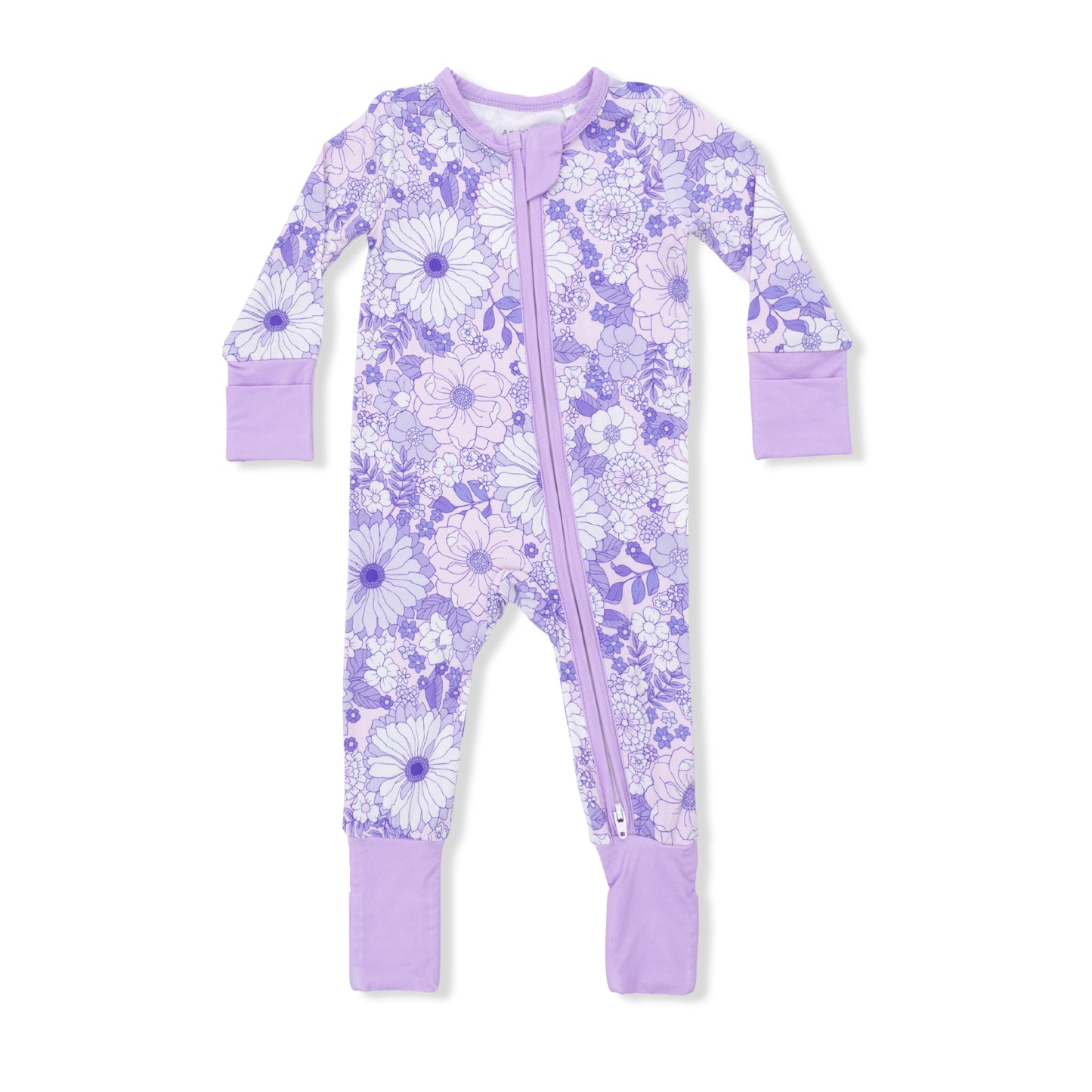 Lacy Lavender Floral - Convertible Romper-Angel Dear