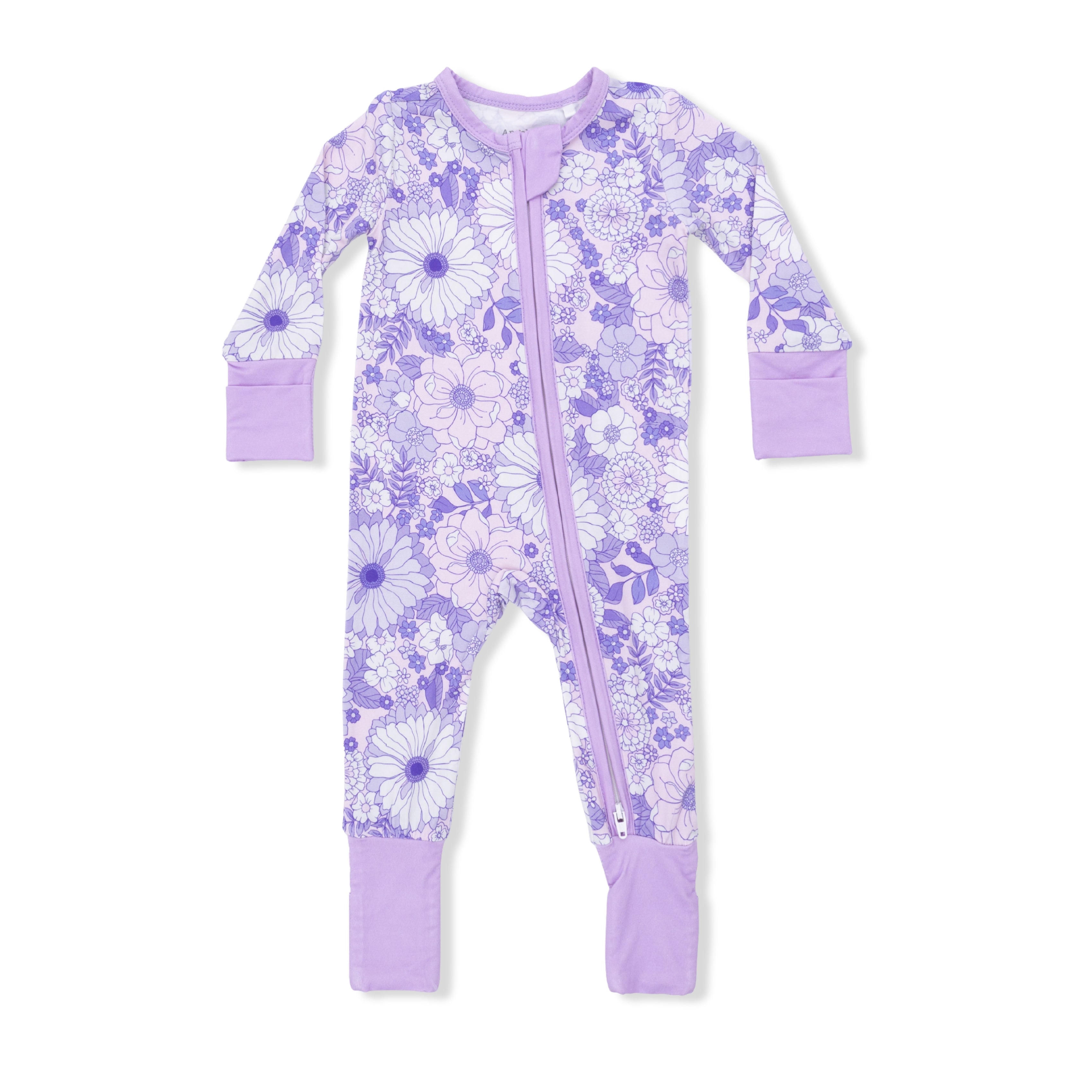 Lacy Lavender Floral - Convertible Romper-Angel Dear