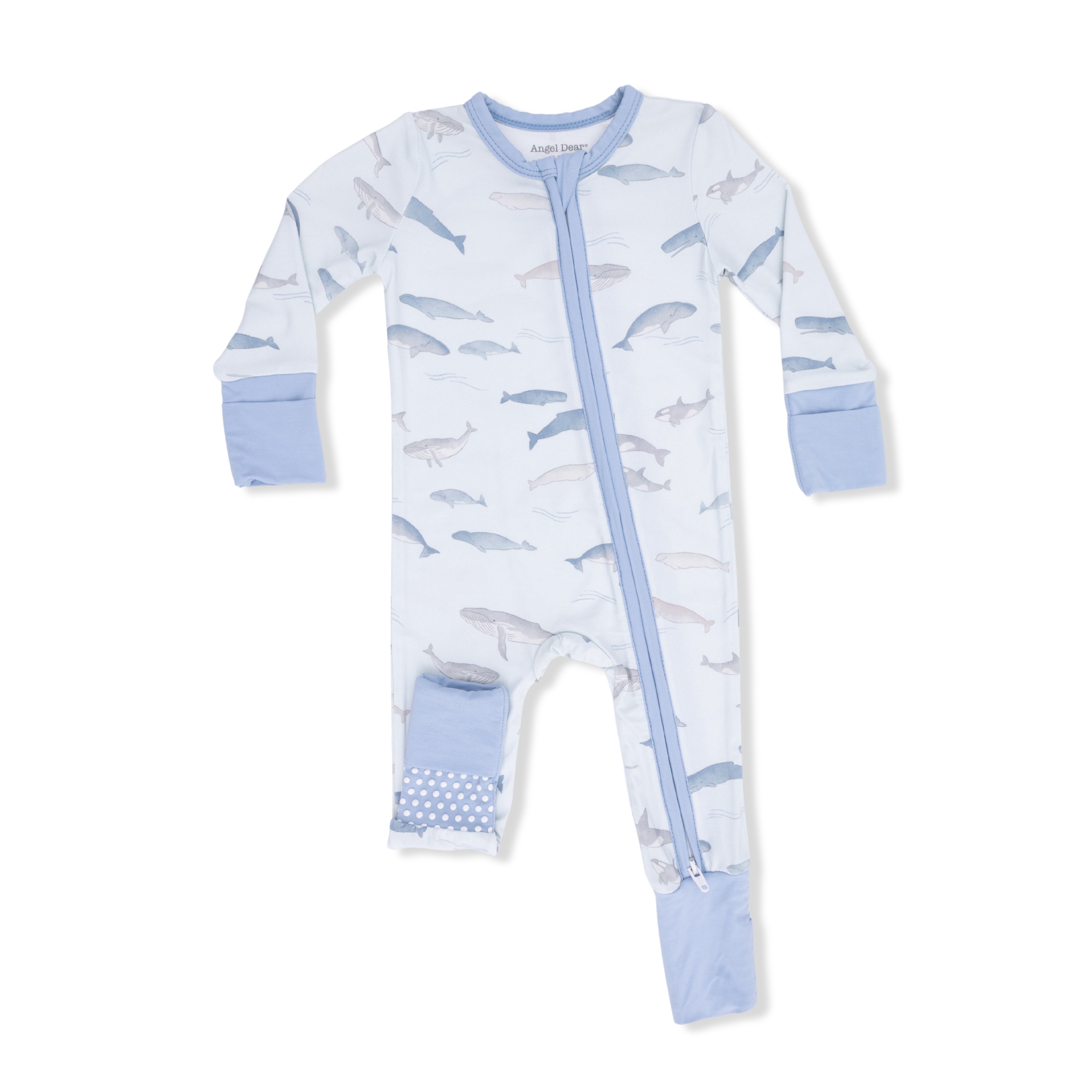 Little Whales - Convertible Romper-Angel Dear