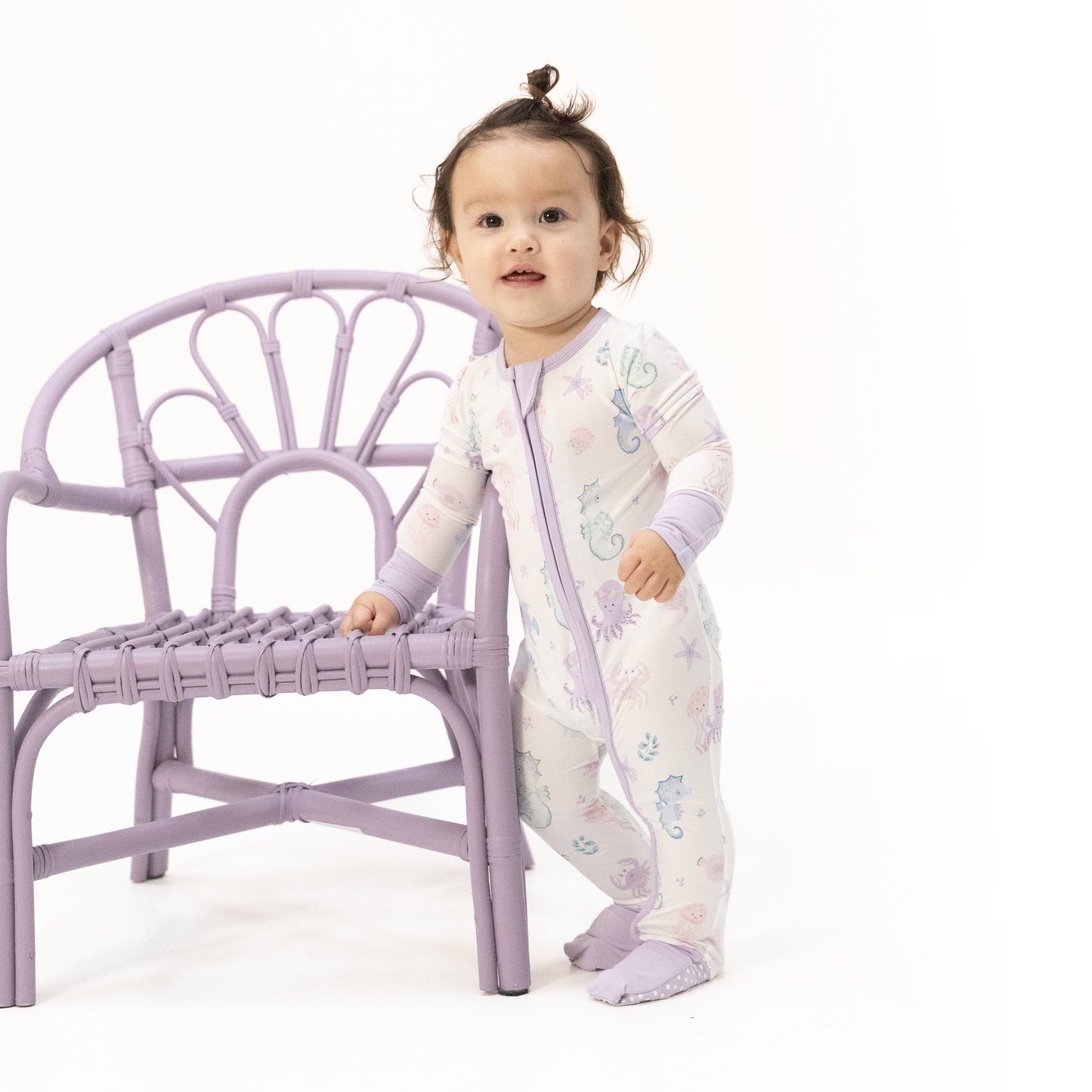 Floral Sea Creatures - Convertible Romper-Angel Dear