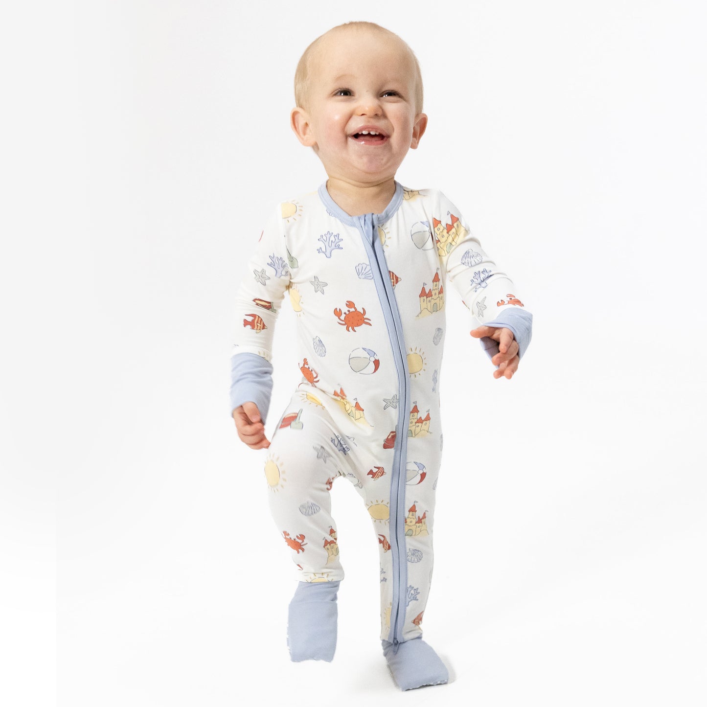 Sunny Sandcastles - Convertible Romper-Angel Dear