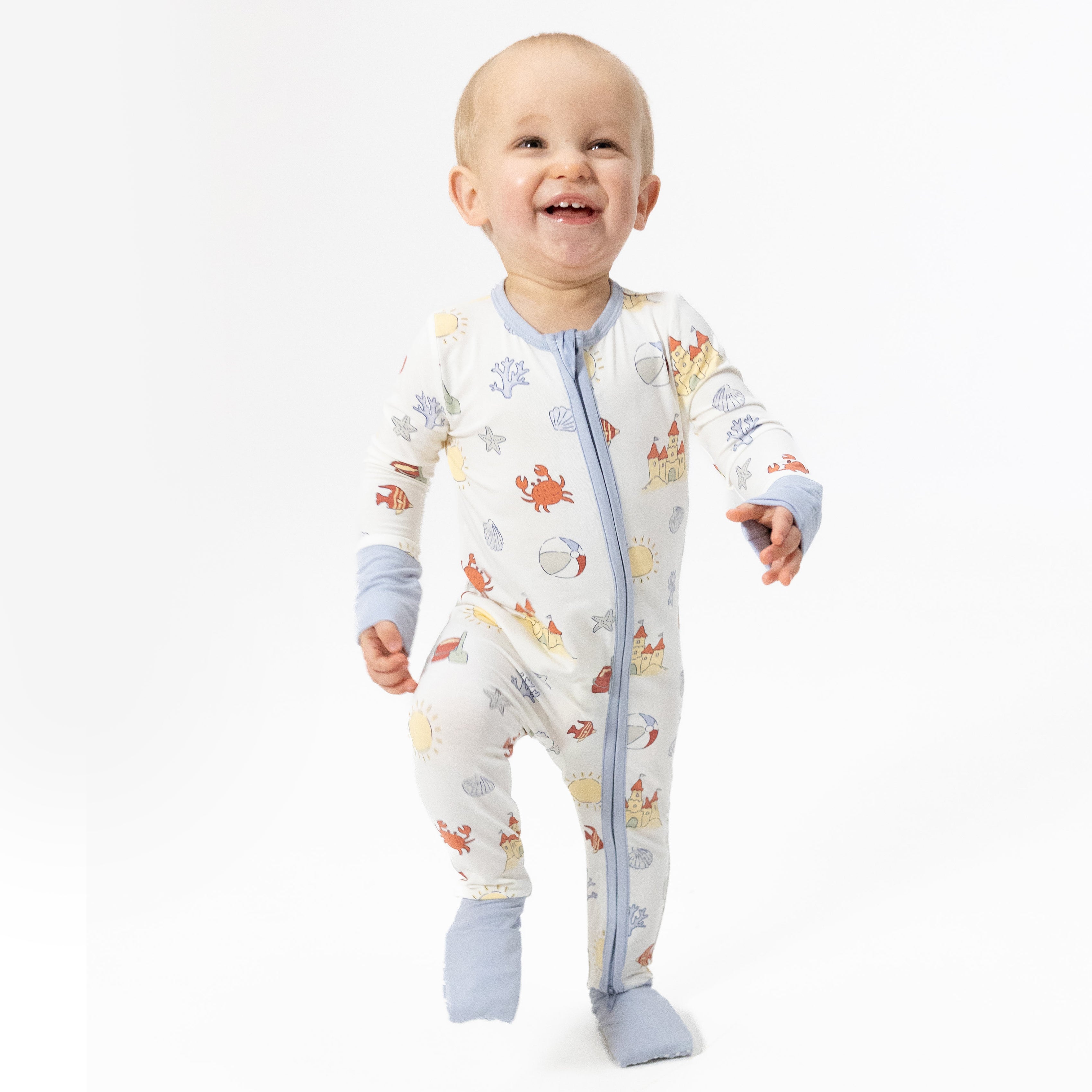 Sunny Sandcastles - Convertible Romper-Angel Dear