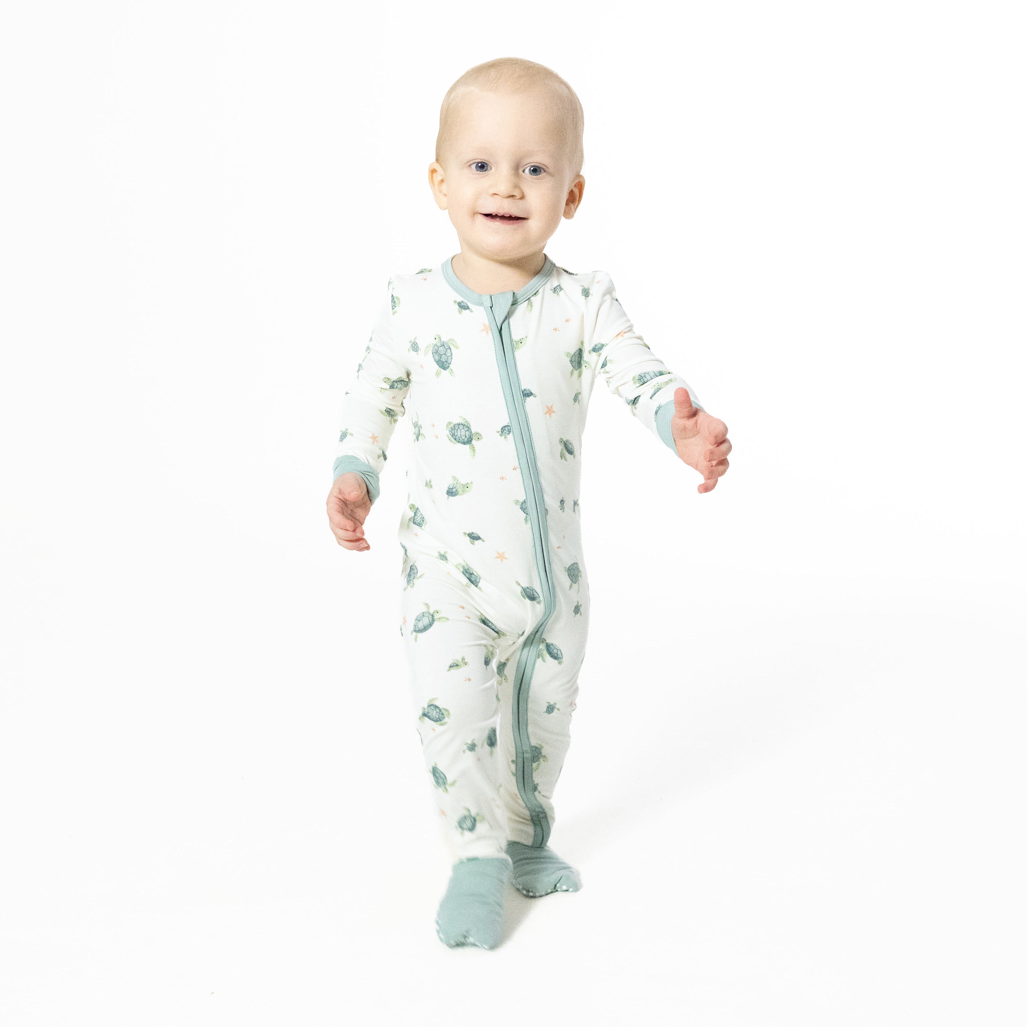 Sea Turtles - Convertible Romper-Angel Dear